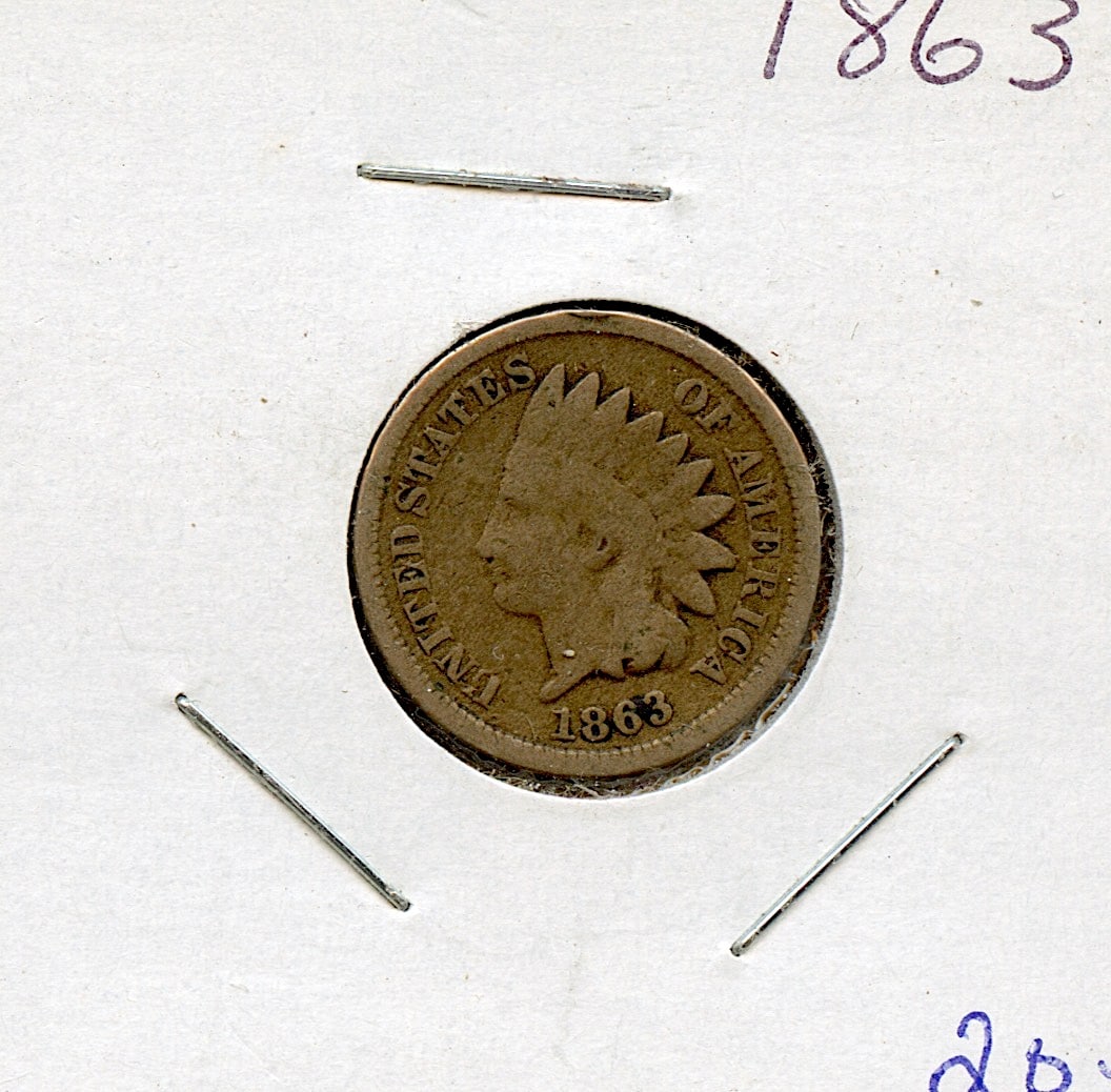 US Circulated Coin One Cent 1863 (1 of 2)