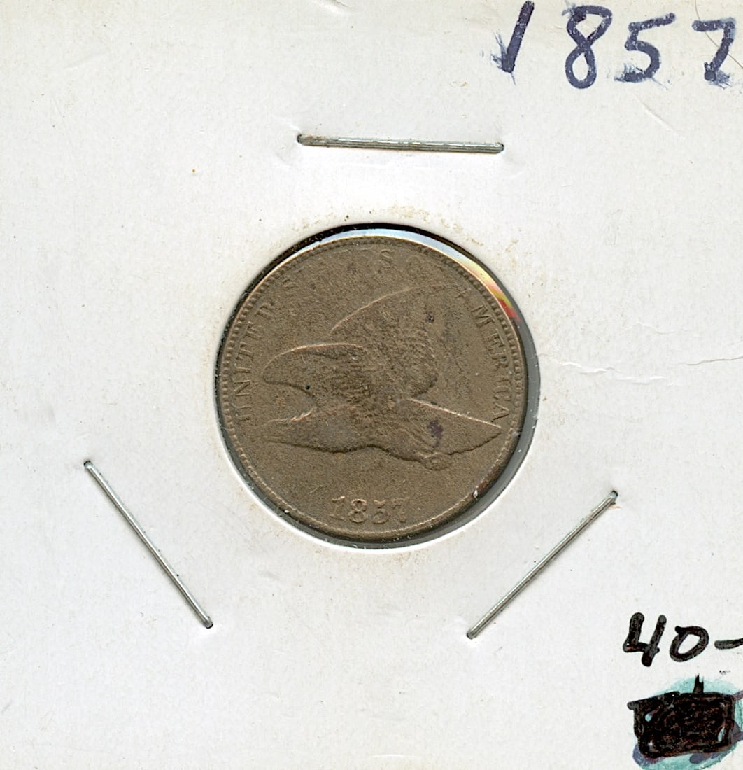 US Circulated Coin One Cent 1857 (1 of 2)