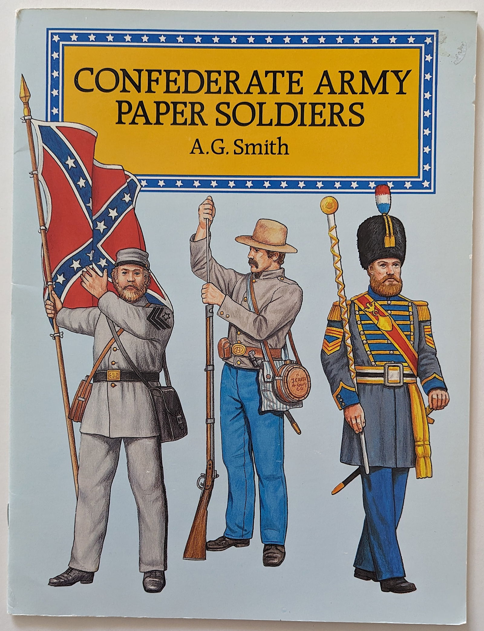 Used Book Confederate Army Paper Soldiers G.G. Smith: The provenance of this book is from a WWII veteran collector in Georgia.We have included many images to show it's actual condition. This lot is located in Boca Raton, Fl and its shipment will be made