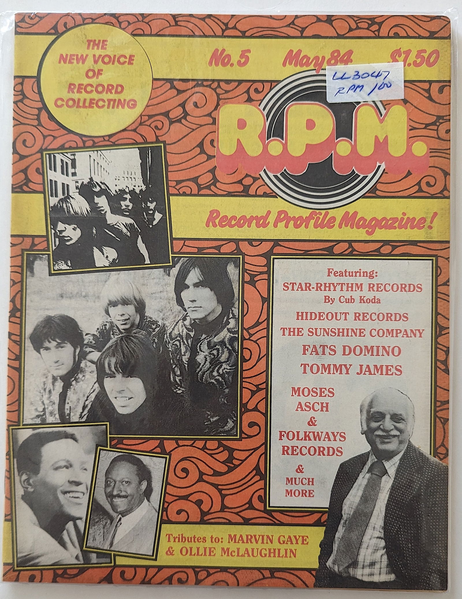 Vintage R.P.M. Record Profile Magazine, 1984 (1 of 1)