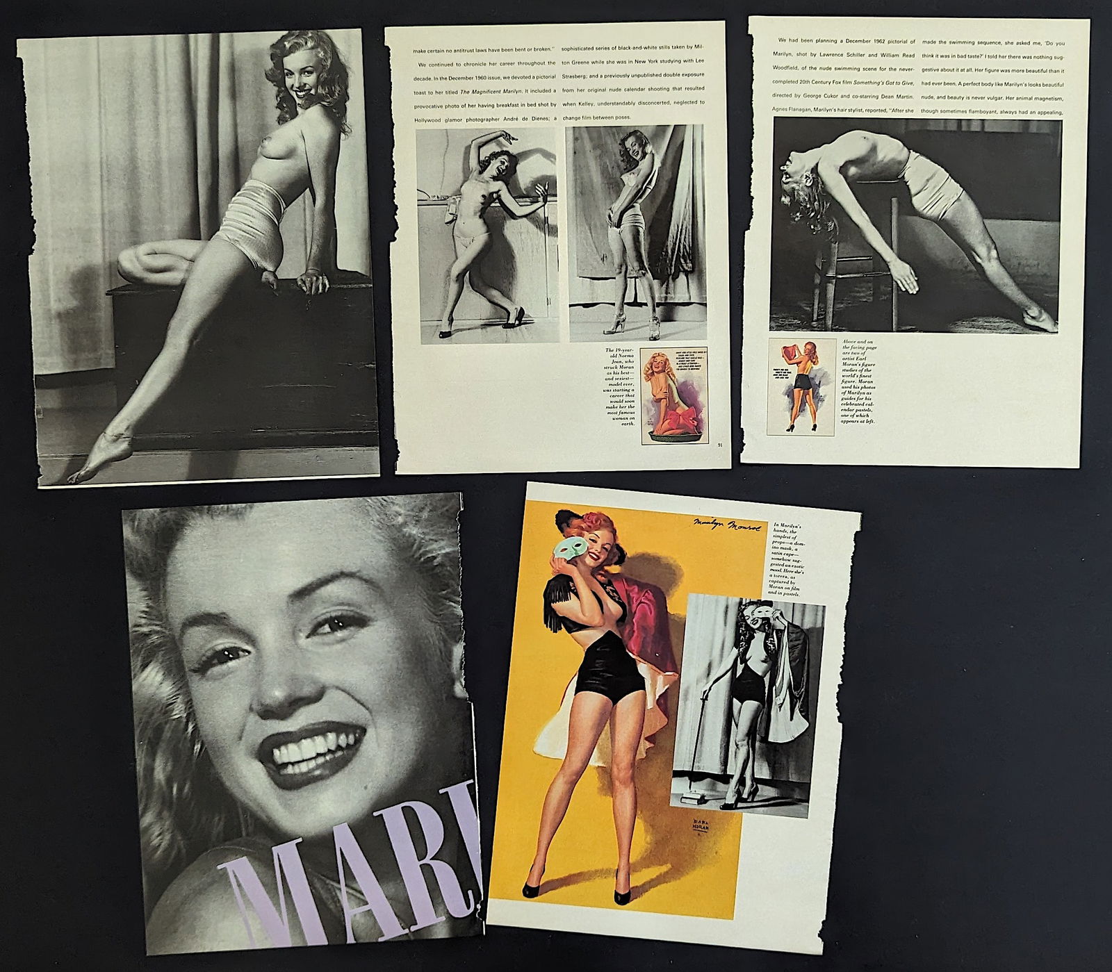 Vintage Set Prints Marilyn Monroe From Playboy Magazine (1 of 2)