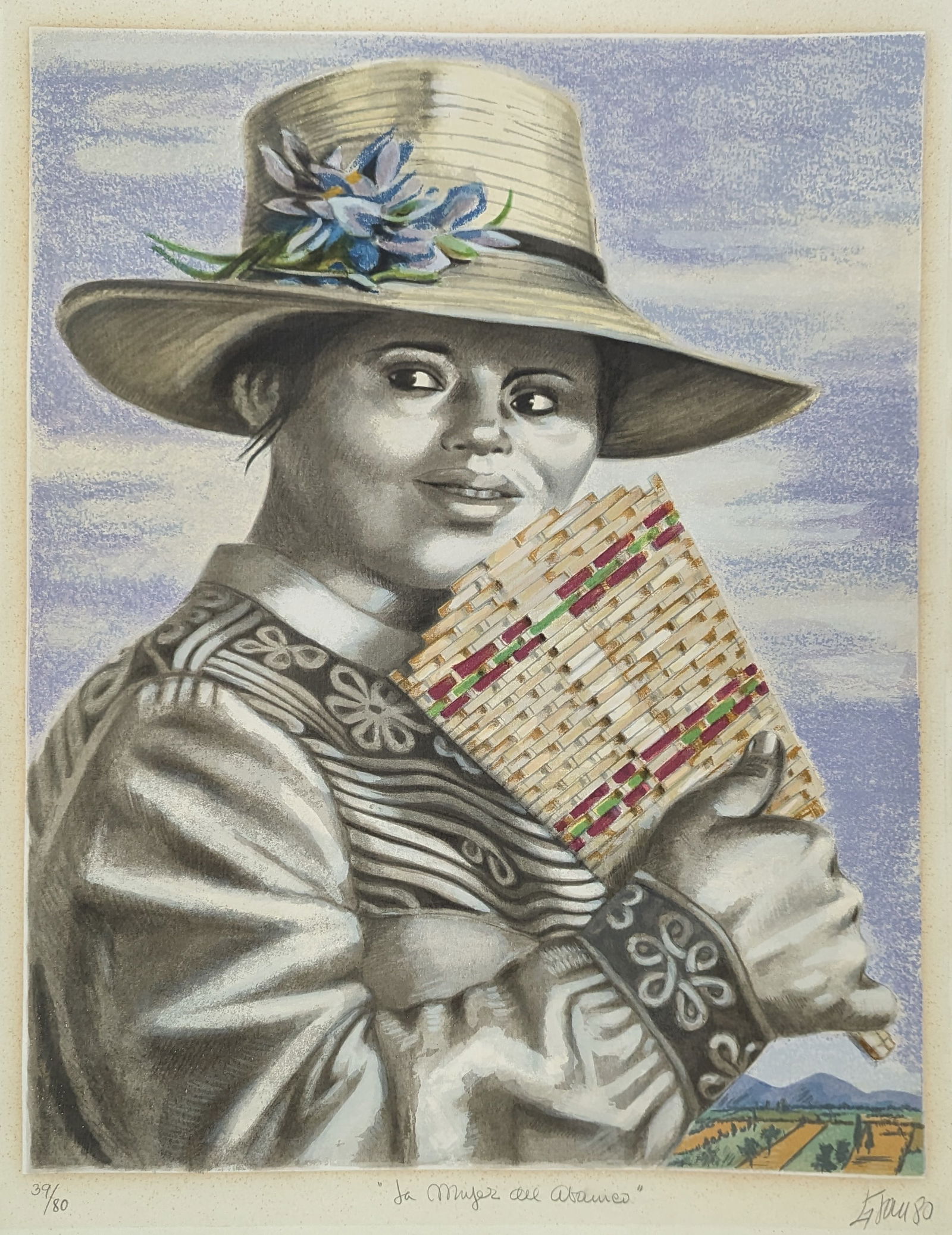 Original Plate Serigraph ENRIQUE GRAU, Colombia 1980 (1 of 5)