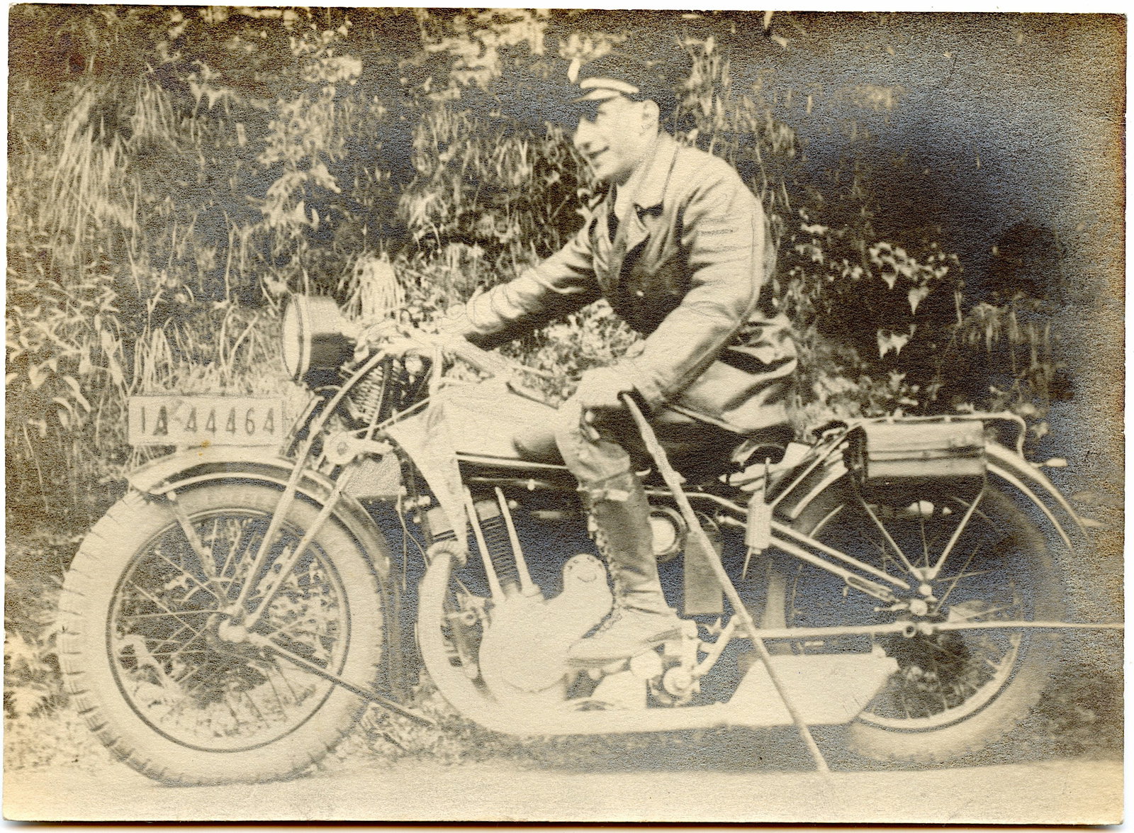 Vintage Original Photo Military German Motorcycle 1930: The provenance of this lot is from the estate of a deceased collector in Paris, France. The dimensions are Approx. 5" x 7". (small variances can occur). This lot is located in Boca Raton, Fl and its s