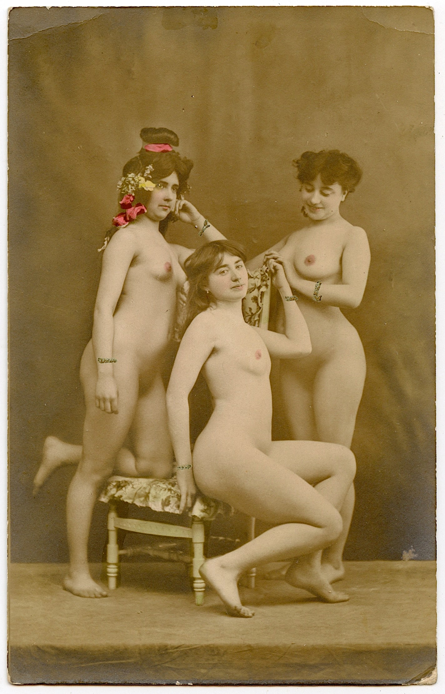 Antique Postcard Real Photo Nude Erotic Female: ABOUT POSTCARDS: The study and collecting of postcards is termed deltiology (from Greek deltion, small writing tablet, and English -logy, the study of). Rarity. As with all antique items, rarity bring