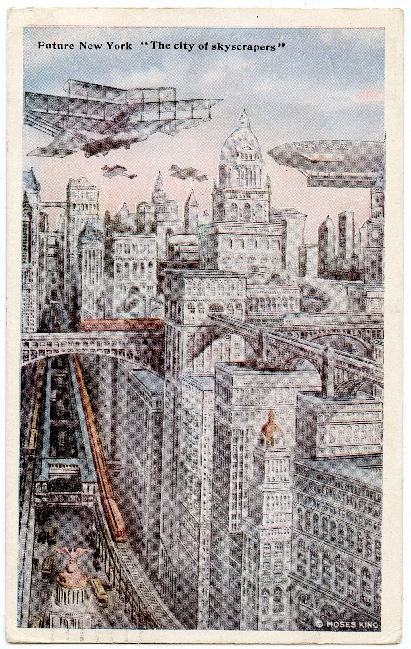Antique Rare Postcard Future New York: ABOUT POSTCARDS: The study and collecting of postcards is termed deltiology (from Greek deltion, small writing tablet, and English -logy, the study of). Rarity. As with all antique items, rarity bring