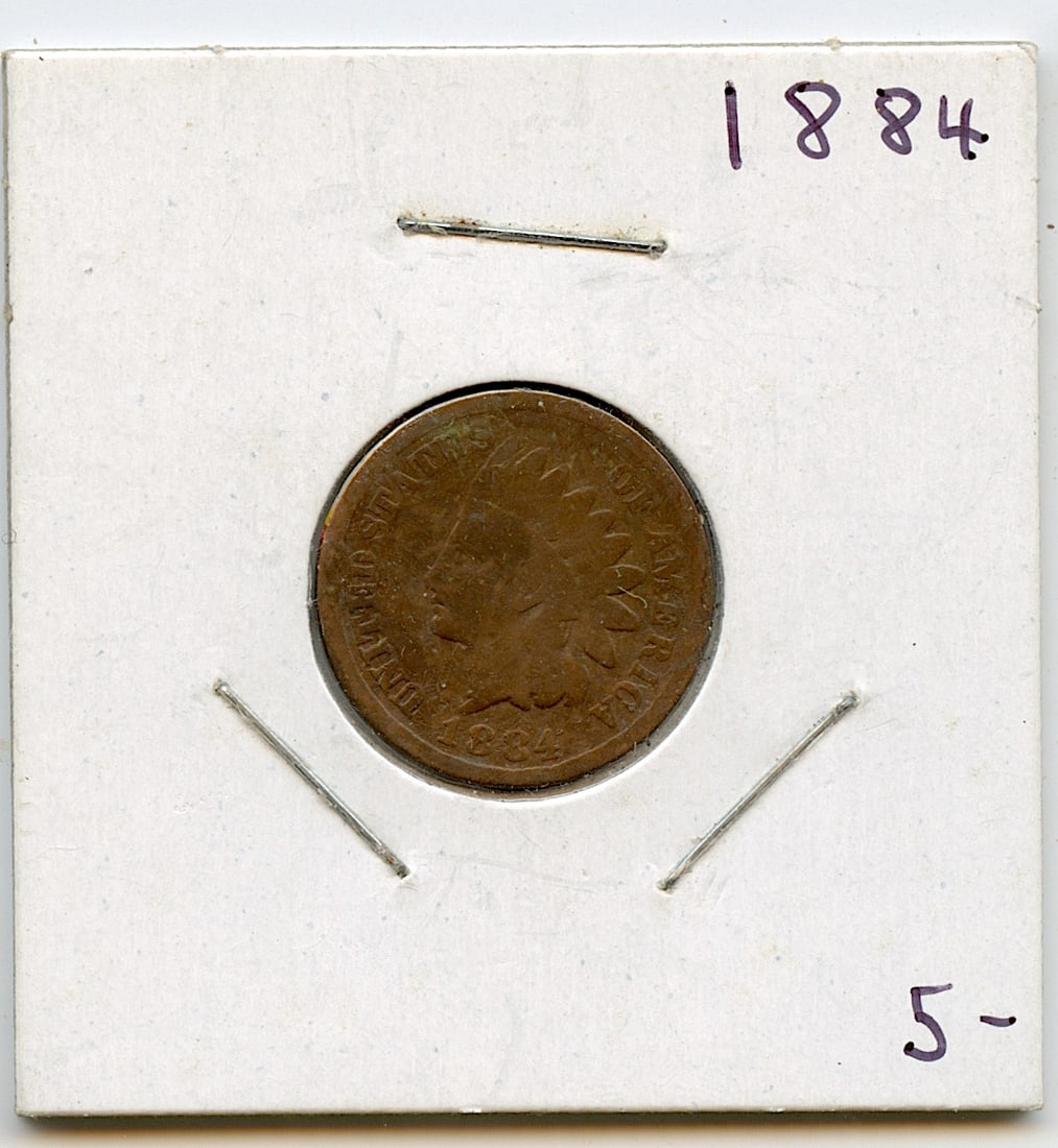 Collectors US Circulated Coin One Cent 1884 (1 of 2)