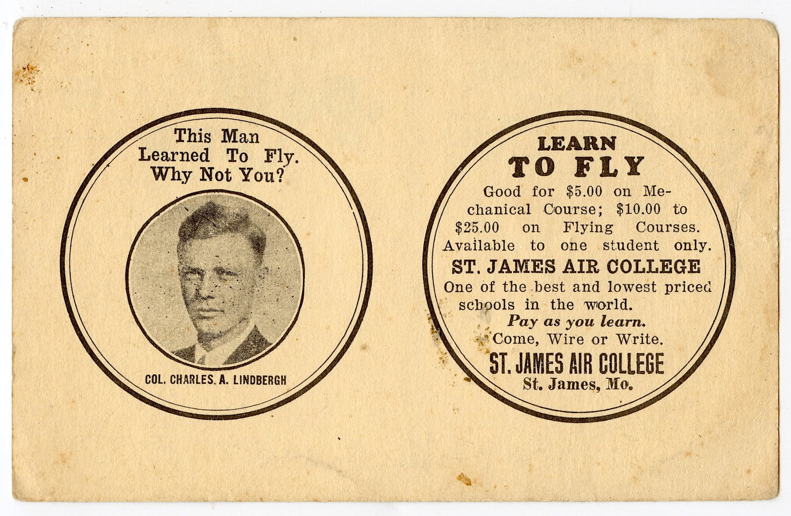 Rare Vintage Postcard / Tradecard Aviation Lindbergh: ABOUT POSTCARDS & TRADECARDS: The study and collecting of postcards is termed deltiology (from Greek deltion, small writing tablet, and English -logy, the study of). Rarity. As with all antique items,