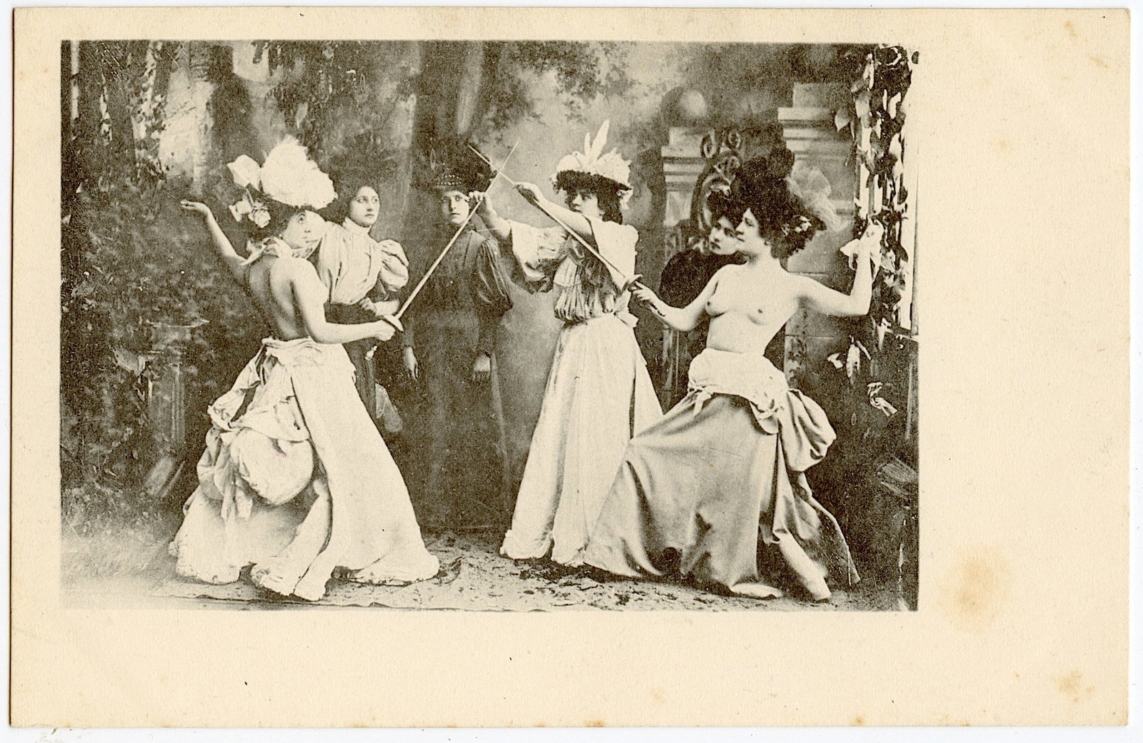 Rare Vintage French Postcard Erotic Female: ABOUT POSTCARDS & TRADECARDS: The study and collecting of postcards is termed deltiology (from Greek deltion, small writing tablet, and English -logy, the study of). Rarity. As with all antique items,