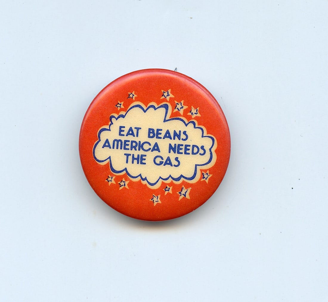 Vintage Rare Original Pinback Button Political & Hippie Era (1 of 2)
