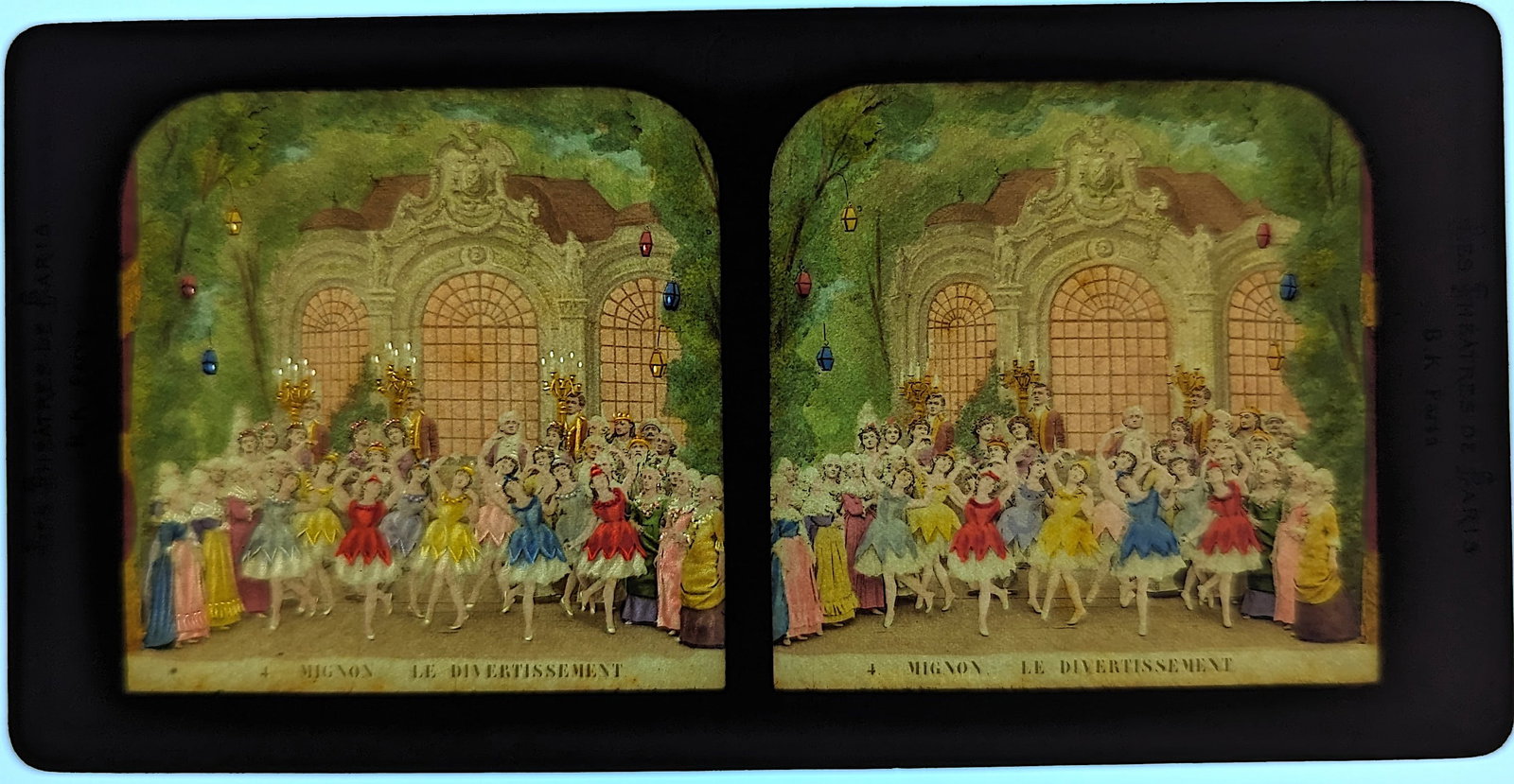 Antique Rare Hold To Light French Tissue Stereoview: This vintage lot has been carefully selected by the Artelisted's Auctioneer from the estates of deceased collectors in the US and Europe. We have included quality images to show it's actual condition.