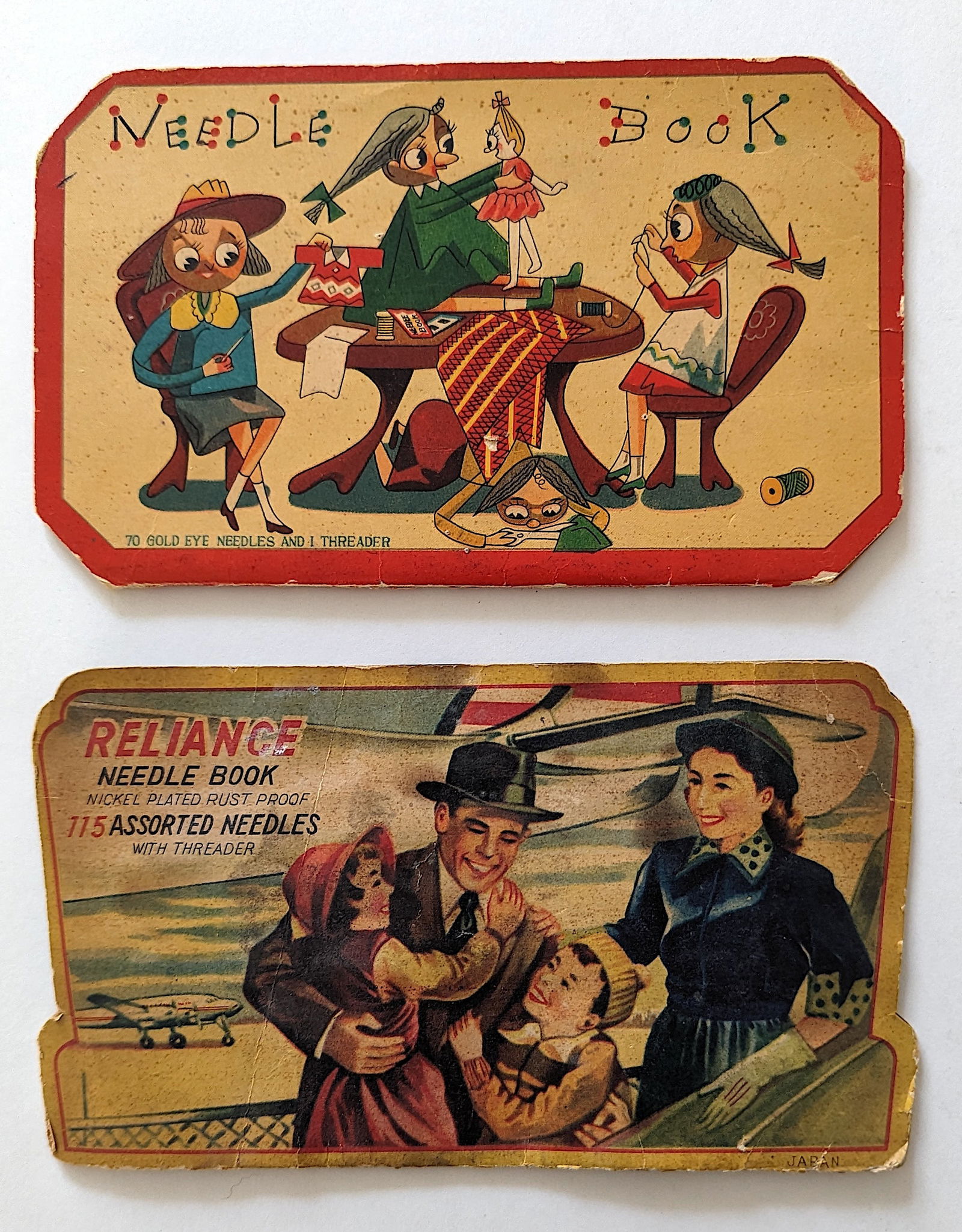 Vintage Set with 2 Needle Book Nice Designs (1 of 3)