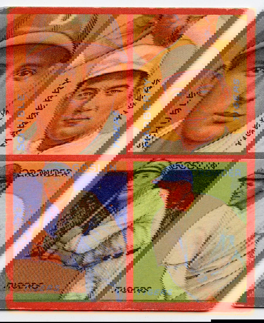 Vintage Baseball Card 1935 Goudey 4-in-1 (1 of 2)