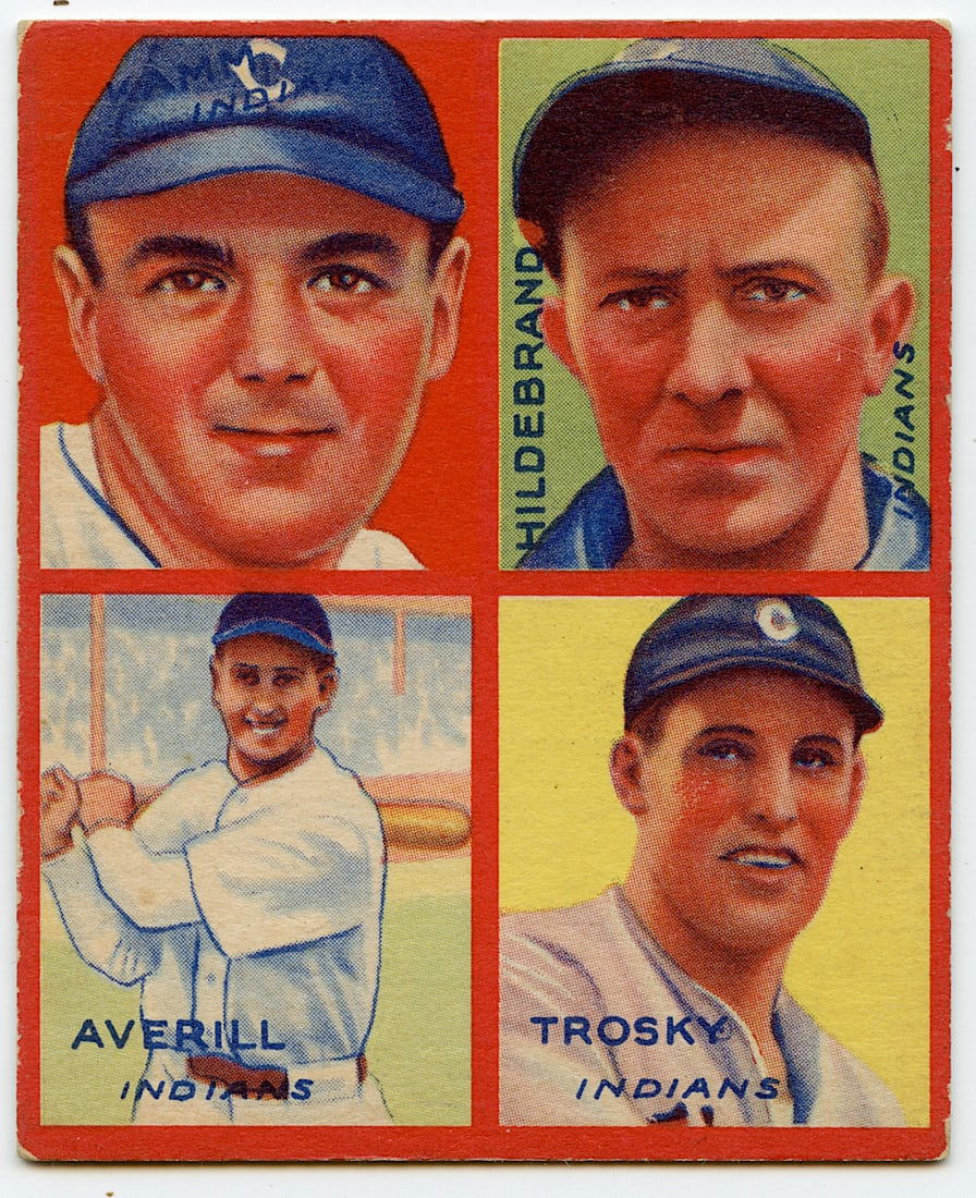 Vintage Baseball Card 1935 Goudey 4-in-1 (1 of 2)
