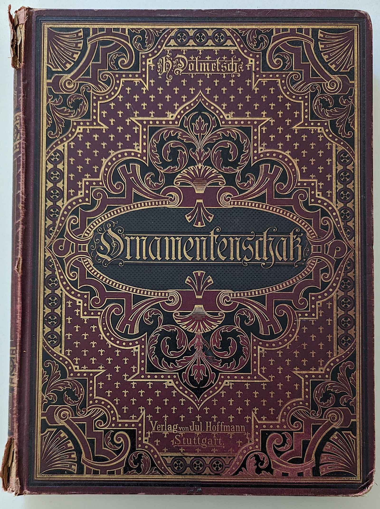 Antique Book Der ORNAMENTENSCHATZ 1887 1st Ed. (1 of 9)