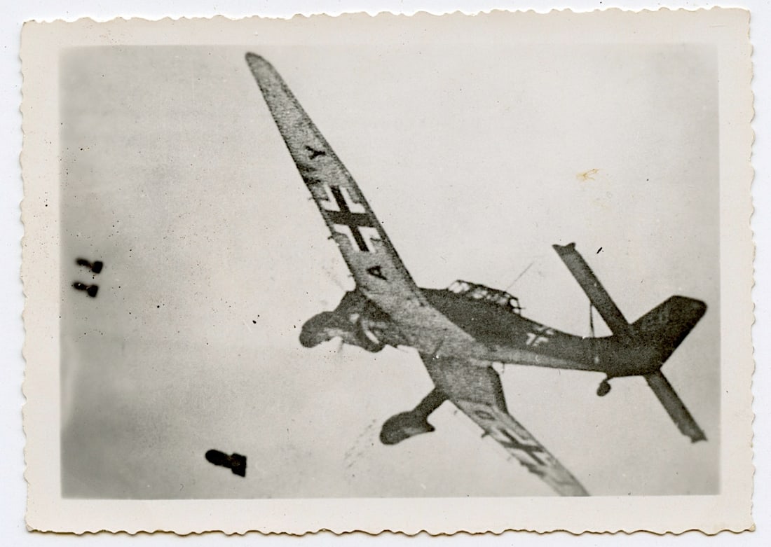 Original Rare Historical Photo Bomber Airplane: Original photo with provenance from a deceased collectors un the US and Europe. The dimensions are Approx. 2.5" x 3.5"(Small variances can occur)".We have attached quality images to show its actual co