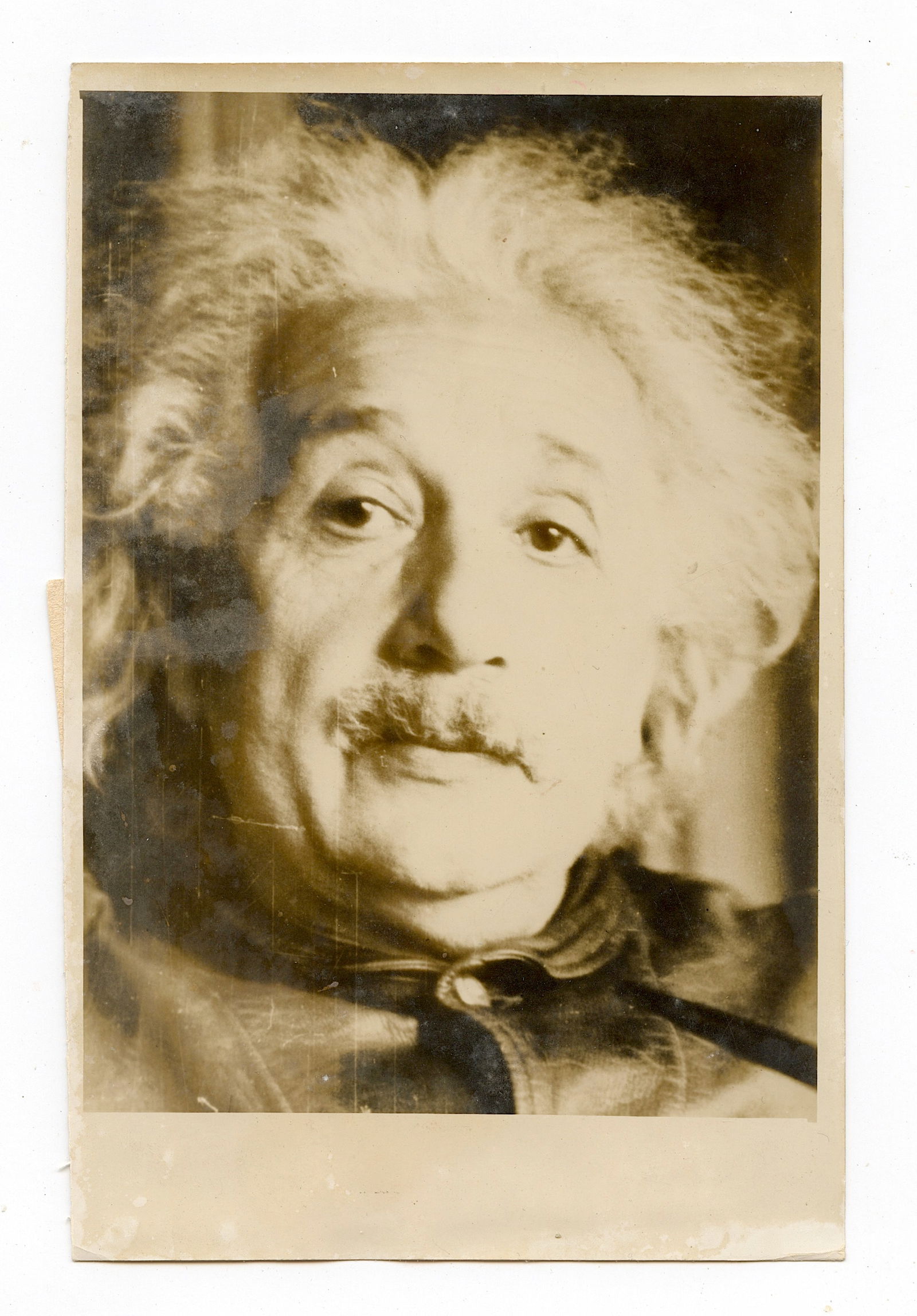 Original Rare Historical Photo Albert Einstein Portrait (1 of 2)