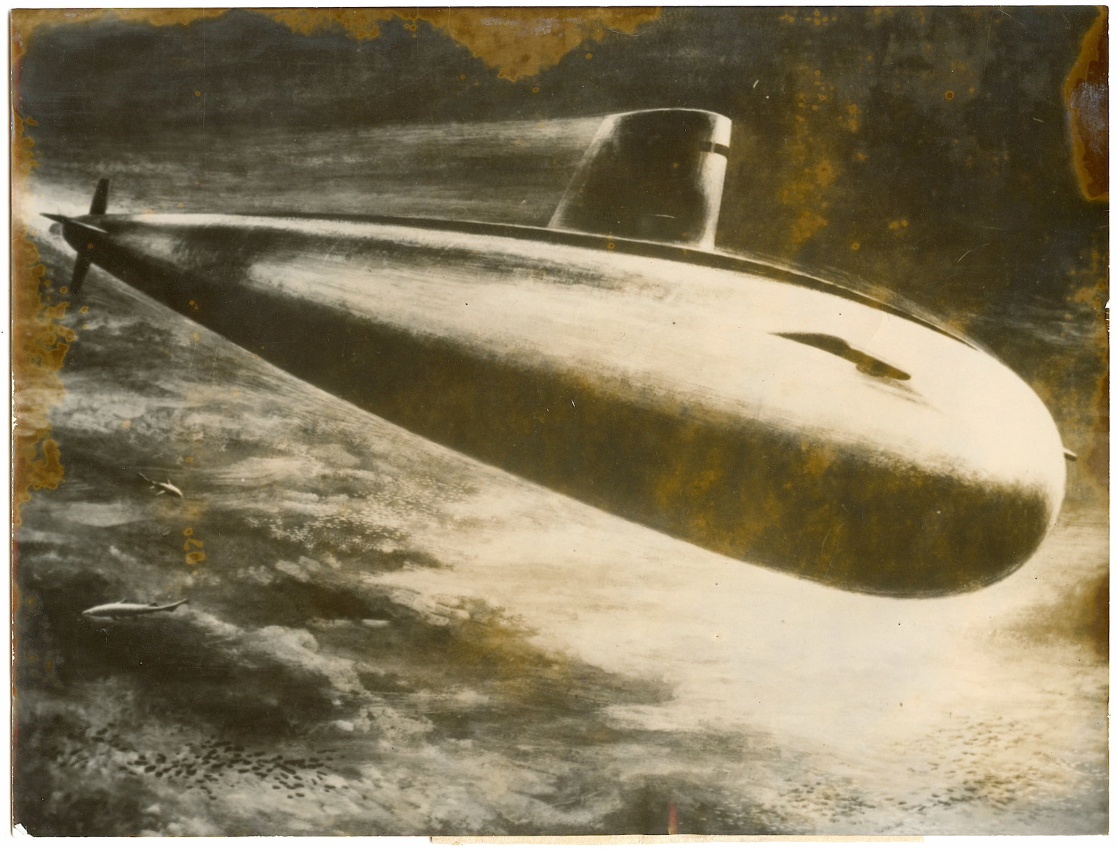 Original Rare Historical Photo US Submarine: Original photo with provenance from a deceased collectors un the US and Europe. The dimensions are Approx. 7" x 9.5"(Small variances can occur)".We have attached quality images to show its actual cond