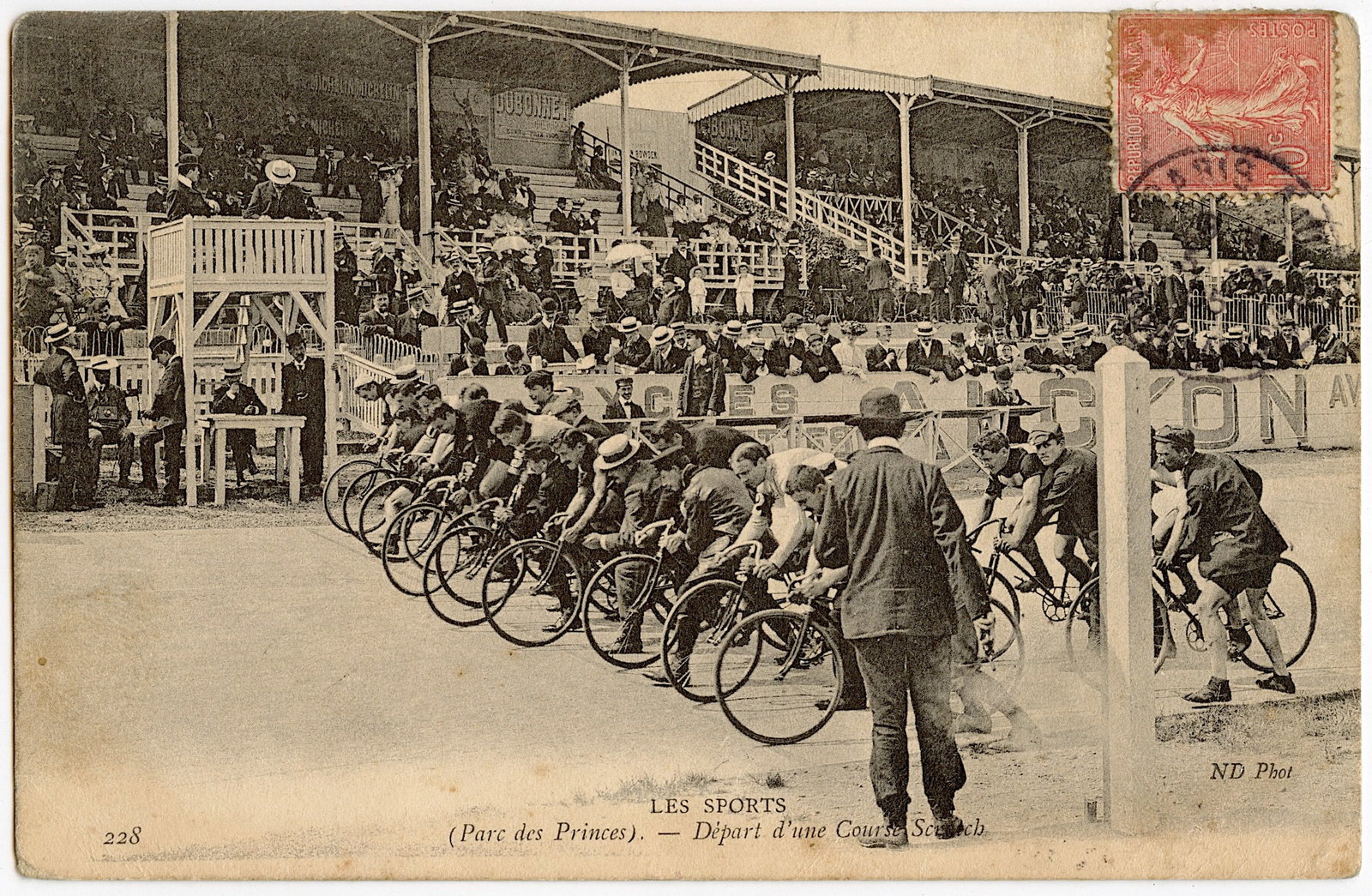Antique Vintage Original Postcard Cyclism Sports: The dimensions of an antique postcard are Approx. 5.5"x 3.5" (small variances can occur).