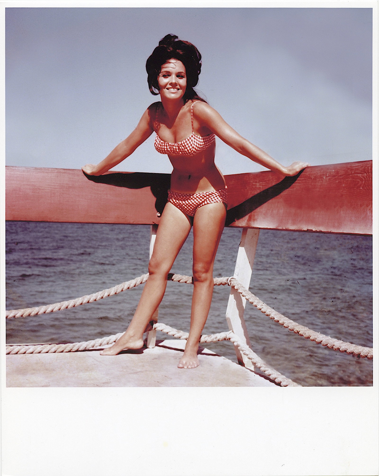 From Estate BUNNY YEAGER Original Pin Up Photo: This lot is coming from Bunny Yeager's estate/archives. Linnea Eleanor "Bunny" Yeager (March 13, 1929 - May 24, 2014) was an American photographer and pin-up model. She met Bettie Page in 1954, and to