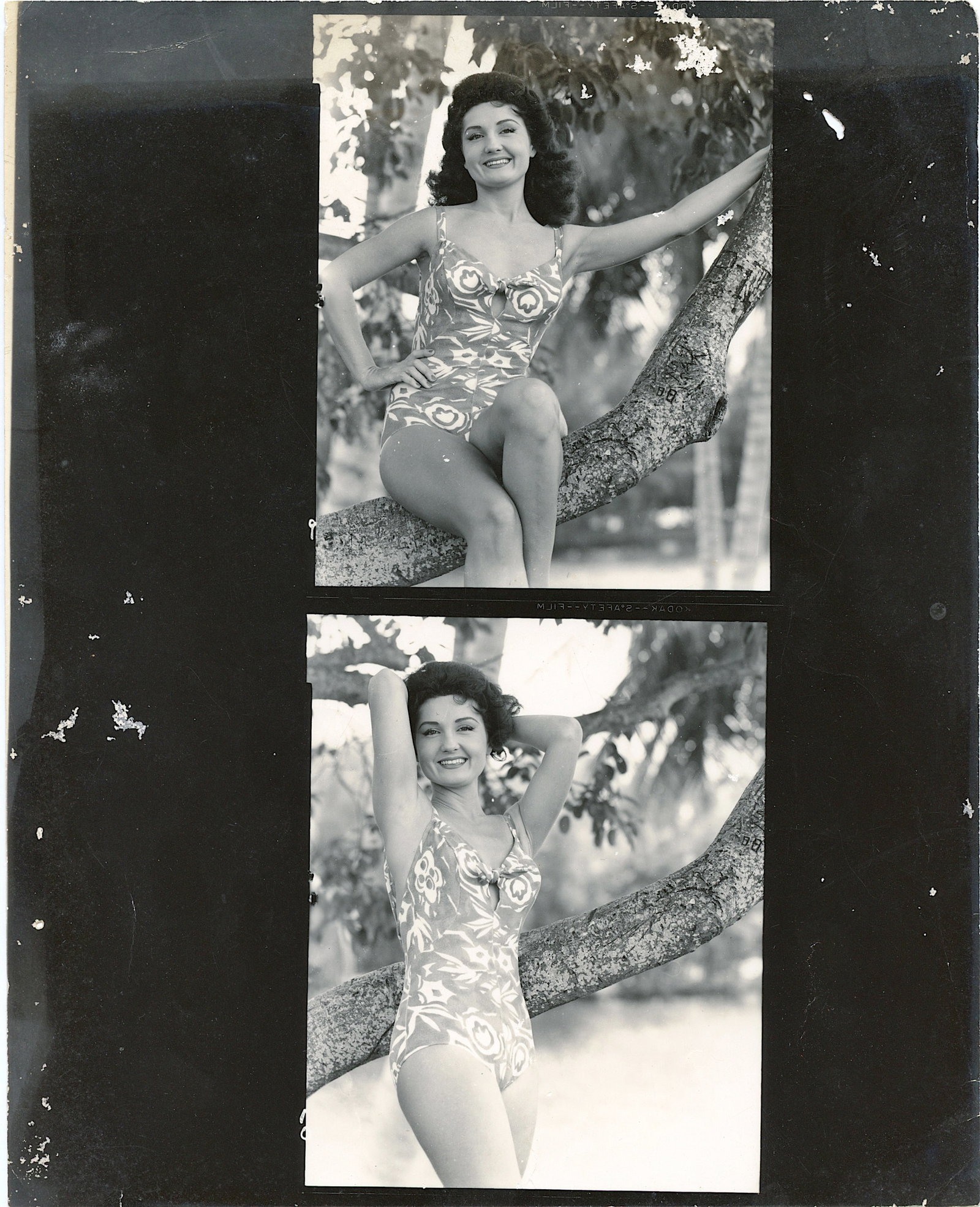 From Estate BUNNY YEAGER Original Pin Up Photo: This lot is coming from Bunny Yeager's estate/archives. Linnea Eleanor "Bunny" Yeager (March 13, 1929 - May 24, 2014) was an American photographer and pin-up model. She met Bettie Page in 1954, and to