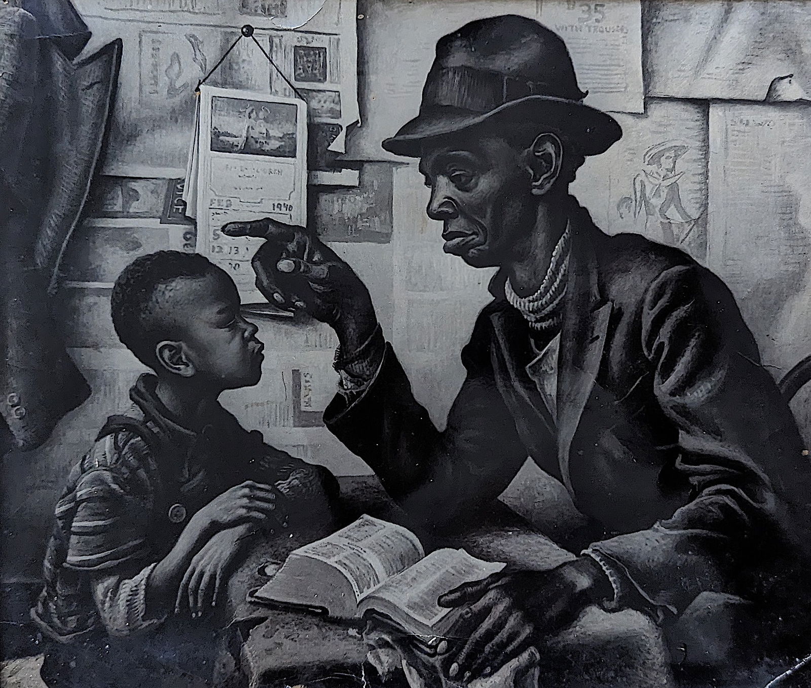 Rare THOMAS HART BENTON Photo Associated American Artists (1 of 4)