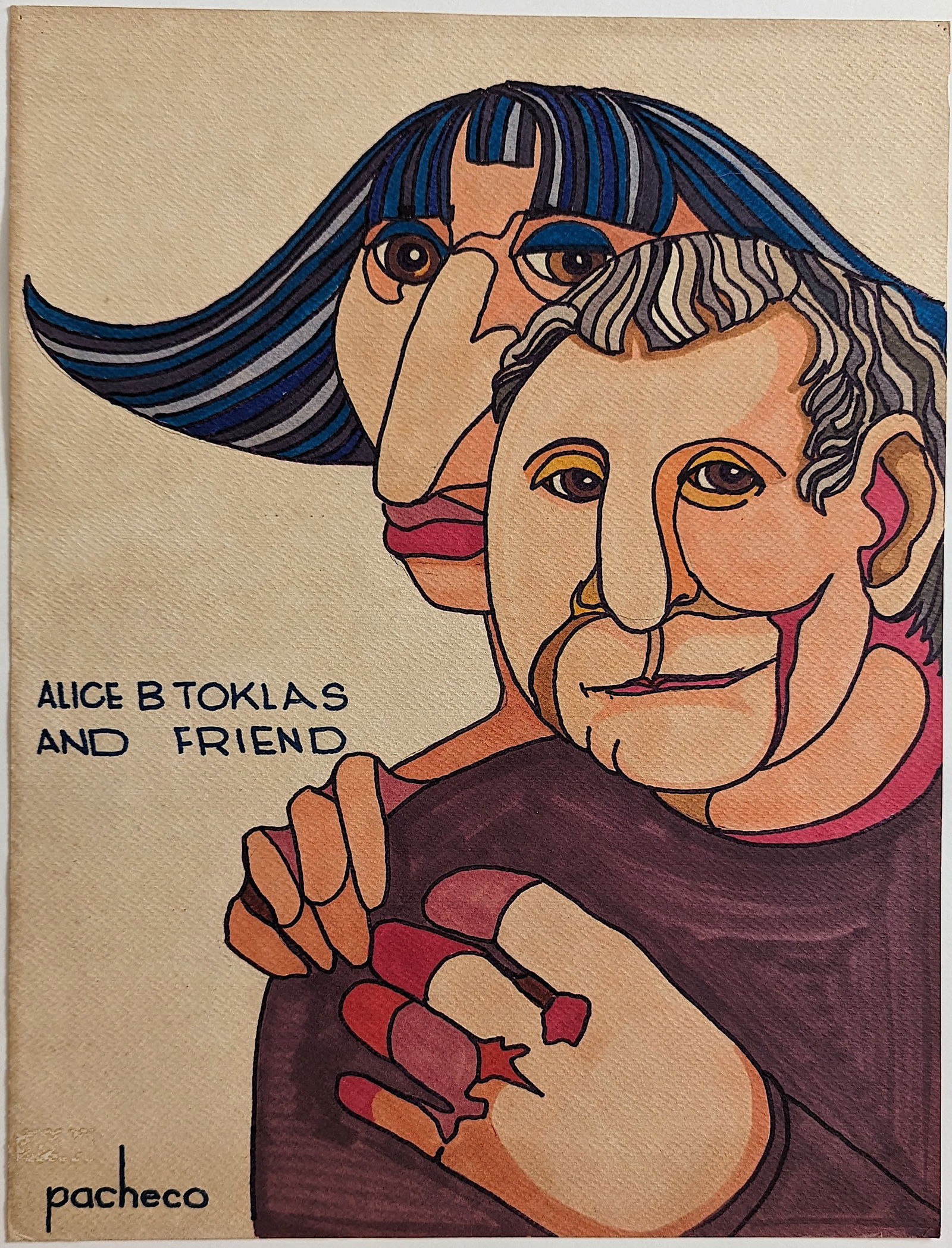 Original Watercolor by PACHECO, Ferdie American 20th C. (1 of 2)