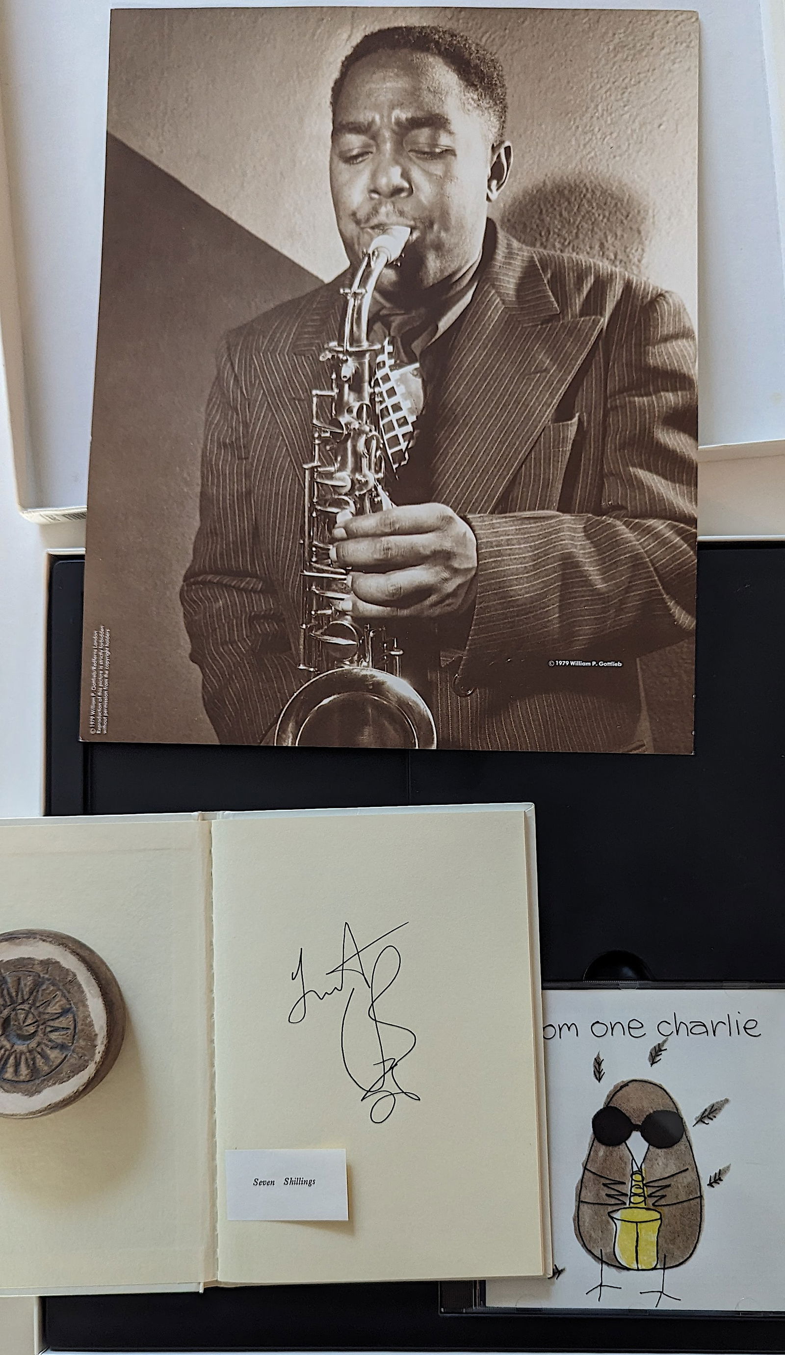 Charlie Watts Quintet From One Box with Signed Book CD & Photo: Charlie Watts Quintet From One Charlie Box Set with signed Book CD & Photo. This item is from the estate of a collector in RI. This lot is located in Boca Raton, Fl and its shipment will be made direc