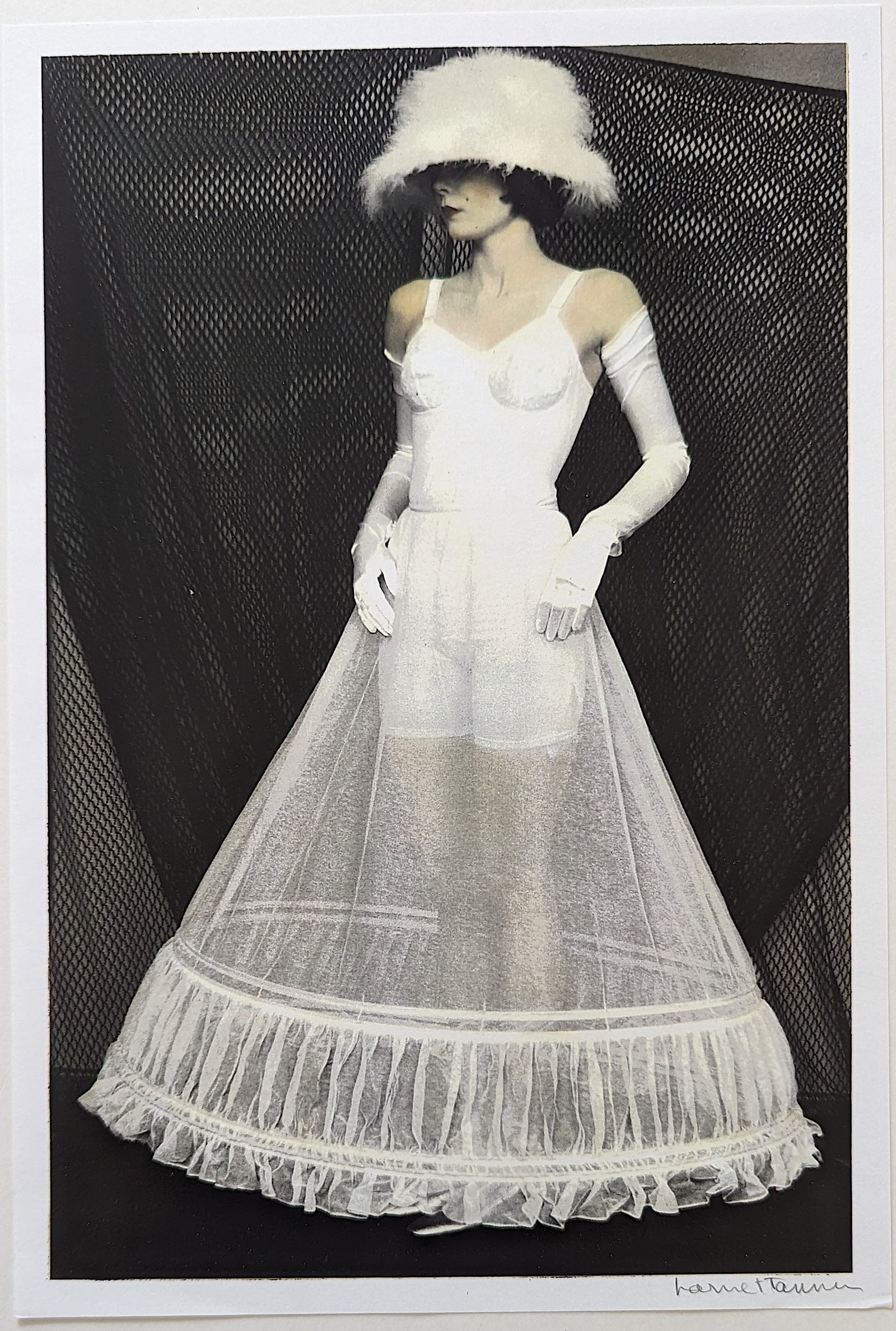 Original Signed Photo HARRIET TANNIN (1929-2009): Harriet Tannin, photographer, painter, sculptor, political activist, writer and lecturer was born April 26, 1929. She is best known for her modernist, pioneer work with woven photography and her non-o