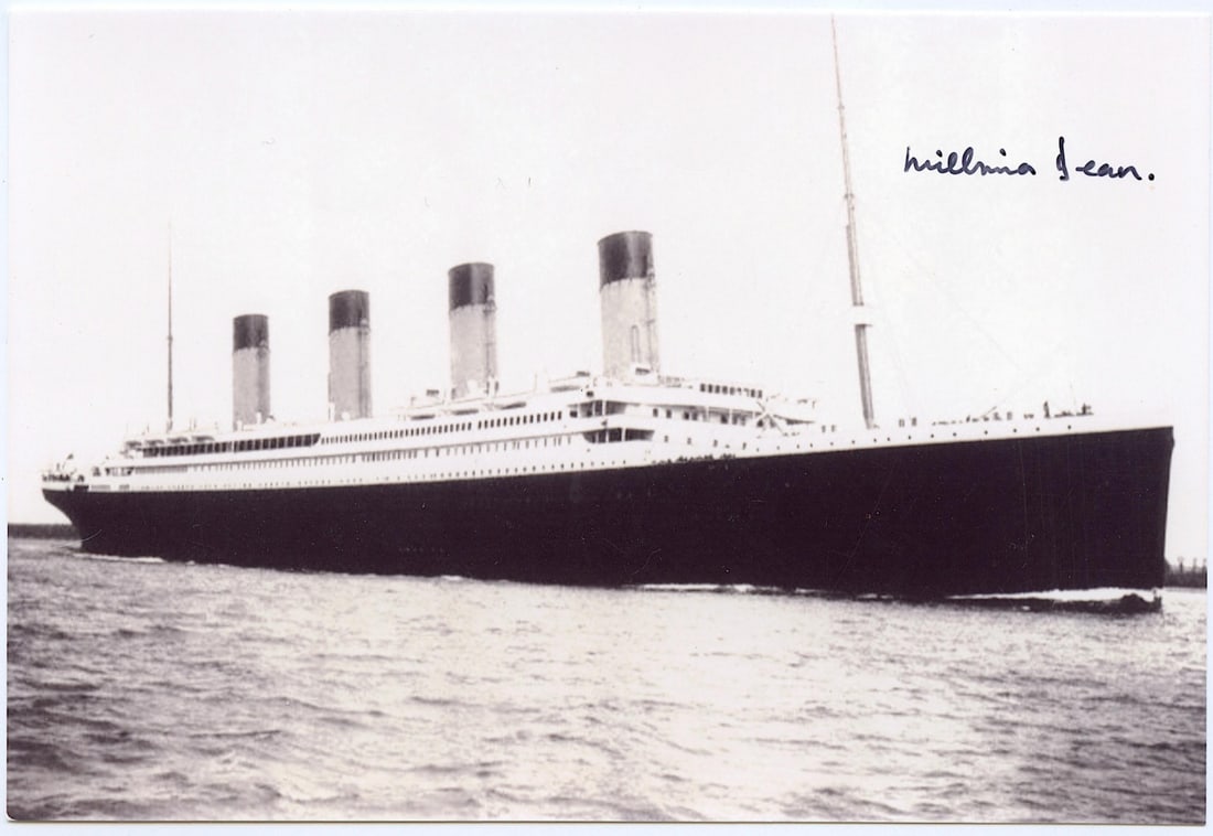 Vintage Photograph TITANIC Signed by Survivor (1 of 2)