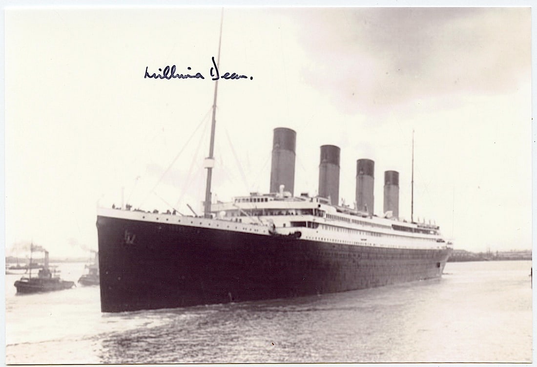 Vintage Photograph TITANIC Signed by Survivor (1 of 2)
