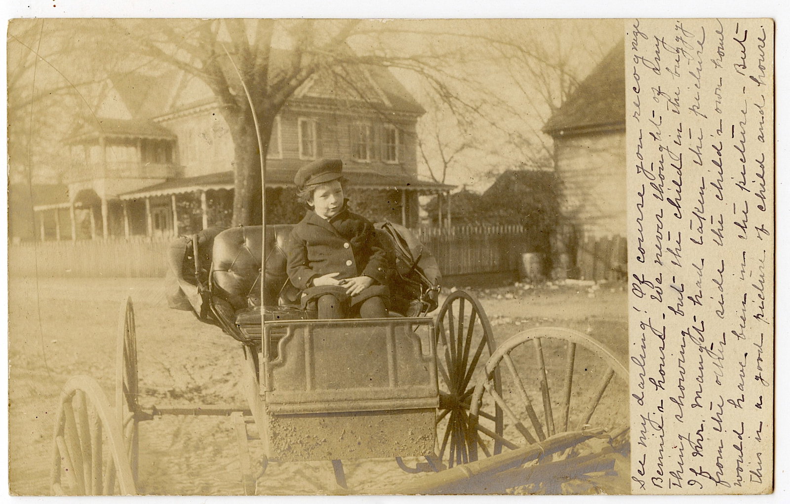 Antique Rare Postcard Cart Horse (1 of 2)