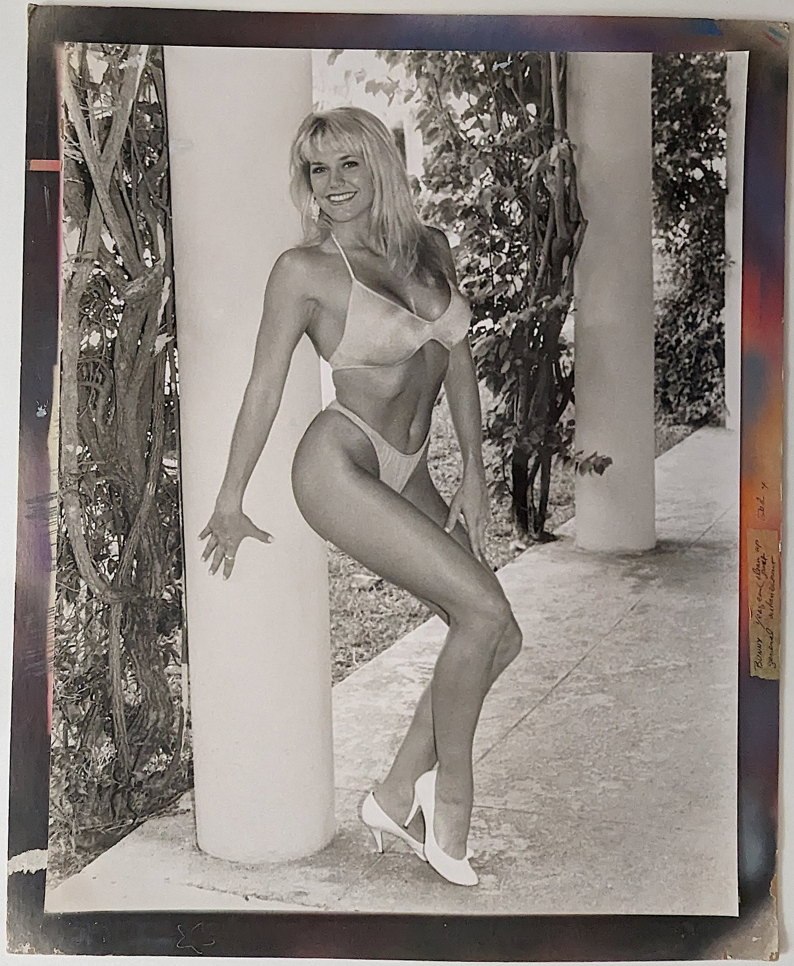 Vintage Original Photo Artistic Nude Arch. Bunny Yeager 16" x 20": Vintage original photo on board. This lot is coming from Bunny Yeager's estate/archives. Linnea Eleanor "Bunny" Yeager (March 13, 1929 - May 24, 2014) was an American photographer and pin-up model. Sh