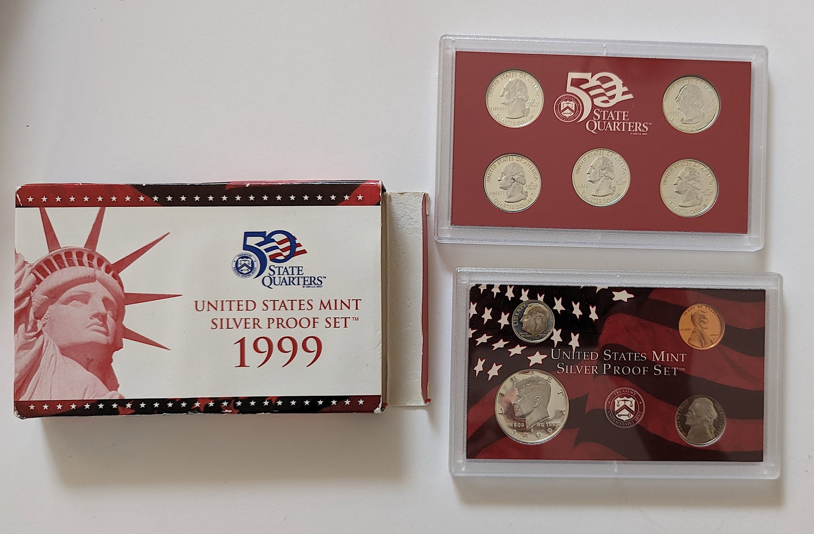 Coin Collector Set USA Mint Silver Proof 1999 (1 of 2)