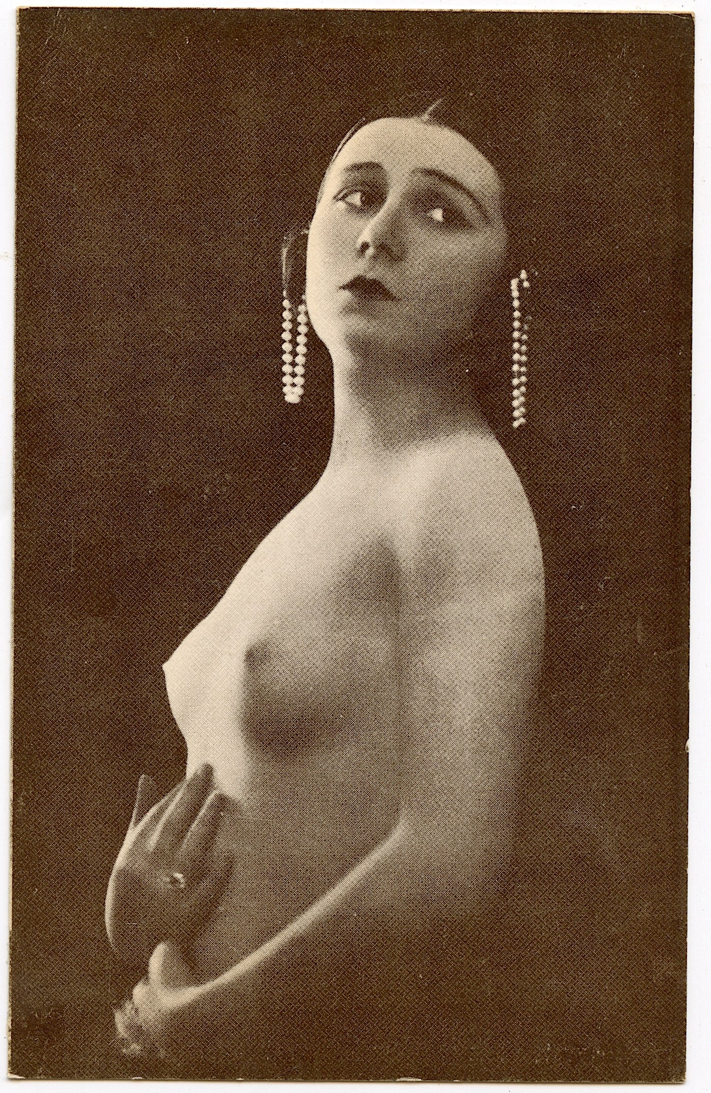 Vintage Original Postcard French Nude Female: The dimensions of an antique postcard are Approx. 5.5"x 3.5" (small variances can occur).We have attached quality images to show its actual condition. This lot is located in Boca Raton, Fl and its shi