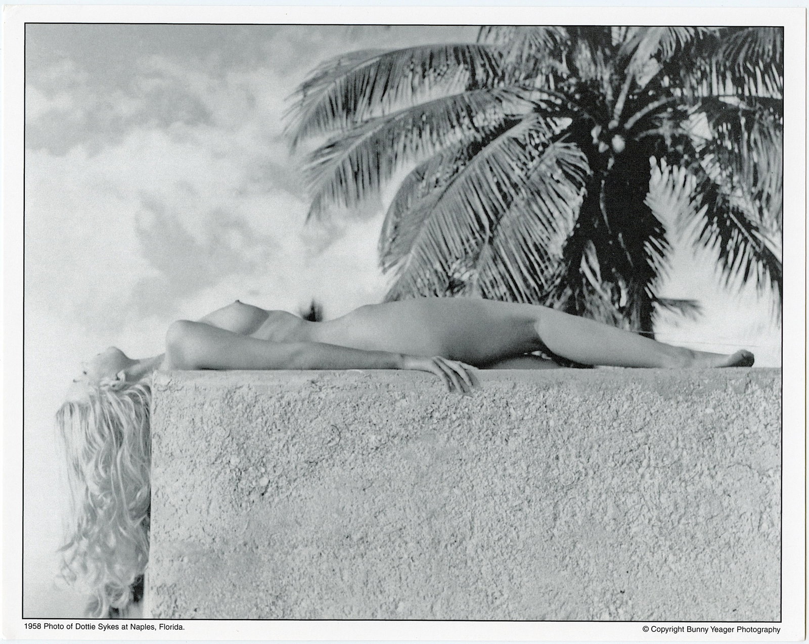 BUNNY YEAGER Original Pin Up Lithograph: This lot is coming from Bunny Yeager's estate/archives. Linnea Eleanor "Bunny" Yeager (March 13, 1929 - May 24, 2014) was an American photographer and pin-up model. She met Bettie Page in 1954, and to