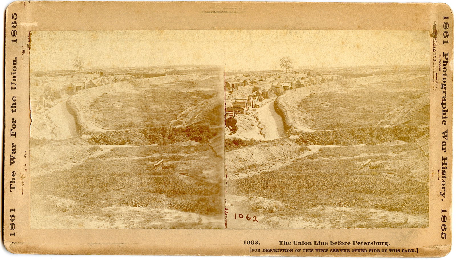 Antique Rare Real Photo Stereoview Union Civil War Auction