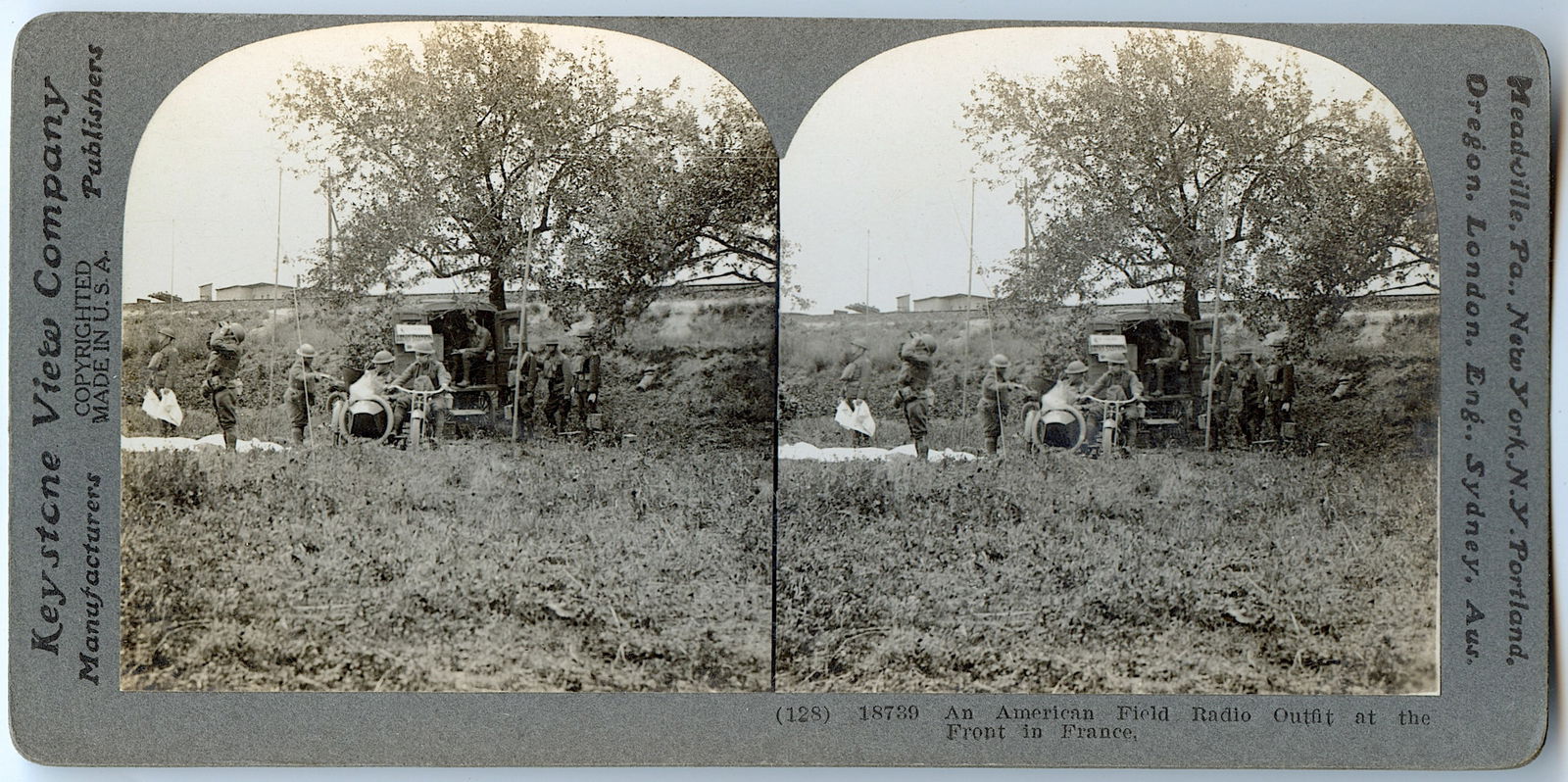 Antique Rare Real Photo Stereoview World War (1 of 2)