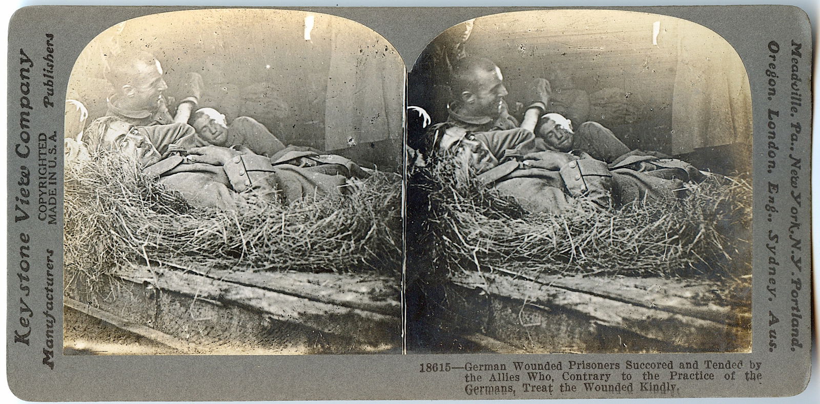 Antique Rare Real Photo Stereoview World War (1 of 2)