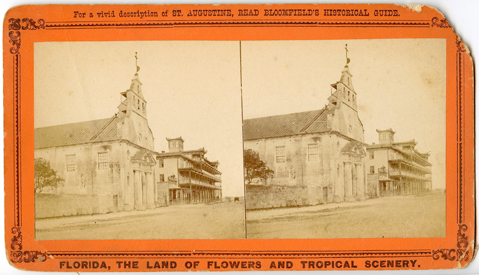 Antique Rare Real Photo Stereoview St. Augustine, FL: This stereoviews is original from the epoch . The stereoviews we are offering come mainly from collectors in the U.S.A. and constitute wonderful testimonies of past time that tend to be unique. They h
