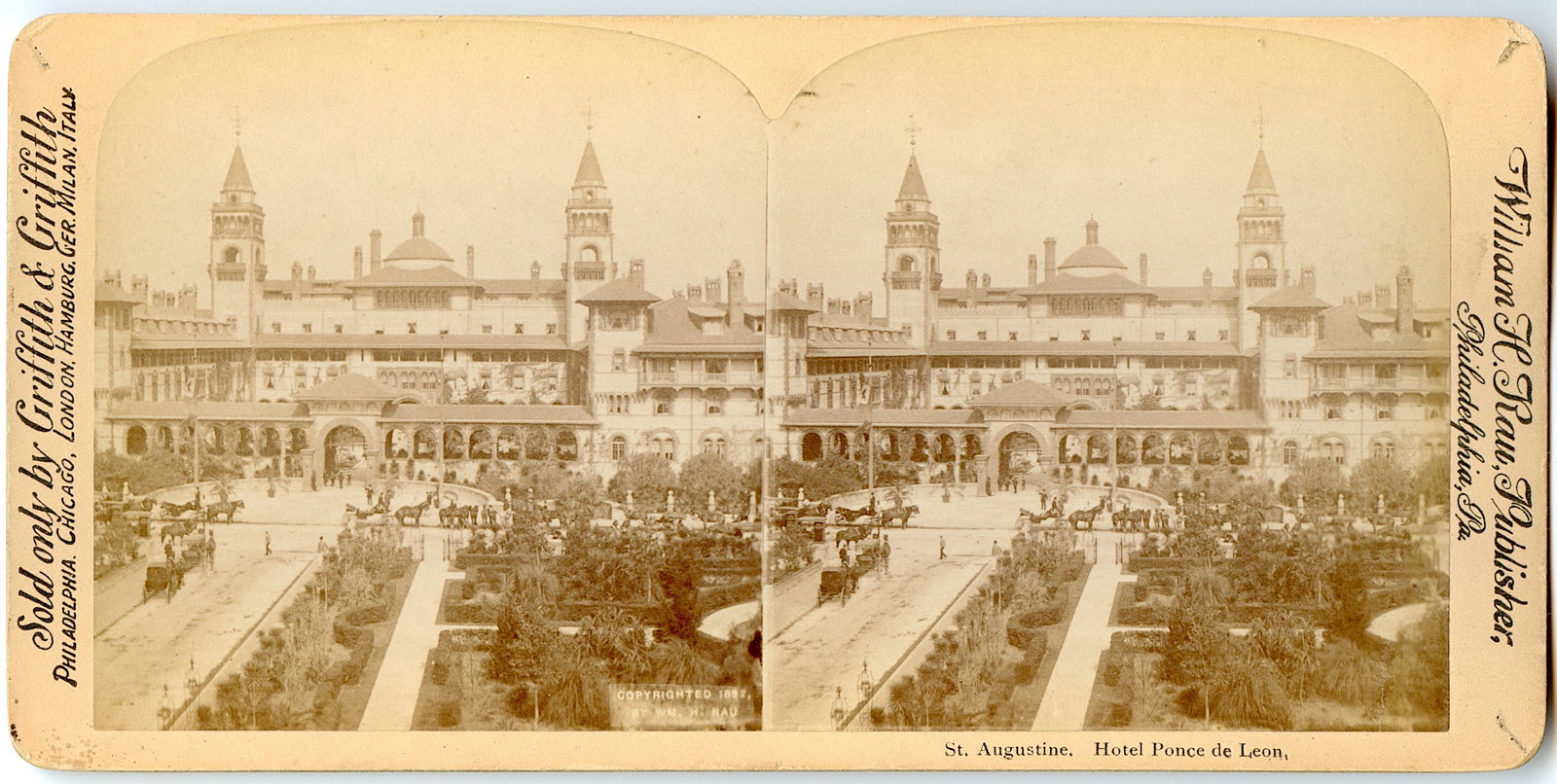 Antique Rare Real Photo Stereoview St. Augustine, FL: This stereoviews is original from the epoch . The stereoviews we are offering come mainly from collectors in the U.S.A. and constitute wonderful testimonies of past time that tend to be unique. They h
