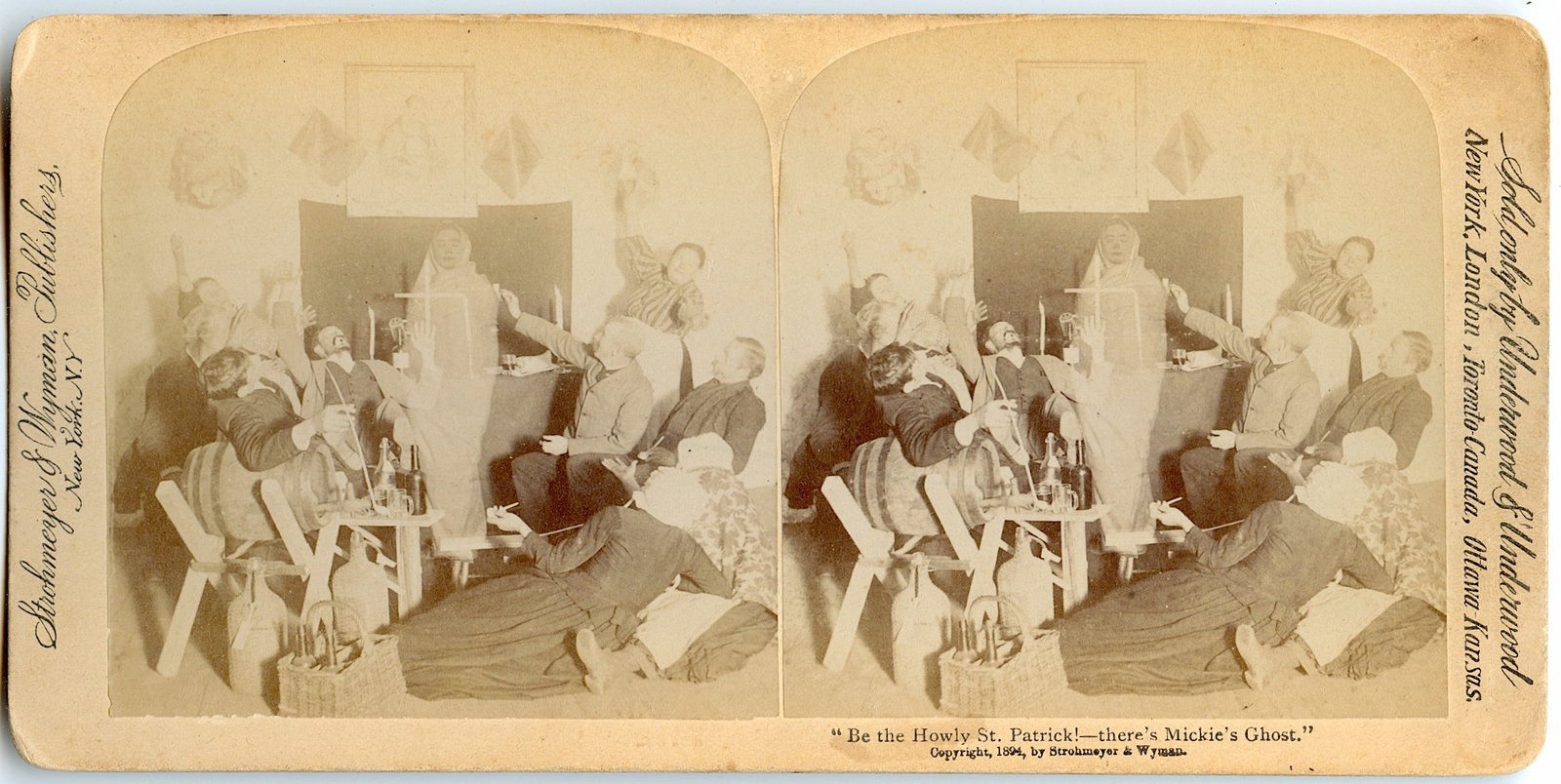 Antique Rare Real Photo Stereoview A Ghost: This stereoviews is original from the epoch . The stereoviews we are offering come mainly from collectors in the U.S.A. and constitute wonderful testimonies of past time that tend to be unique. They h