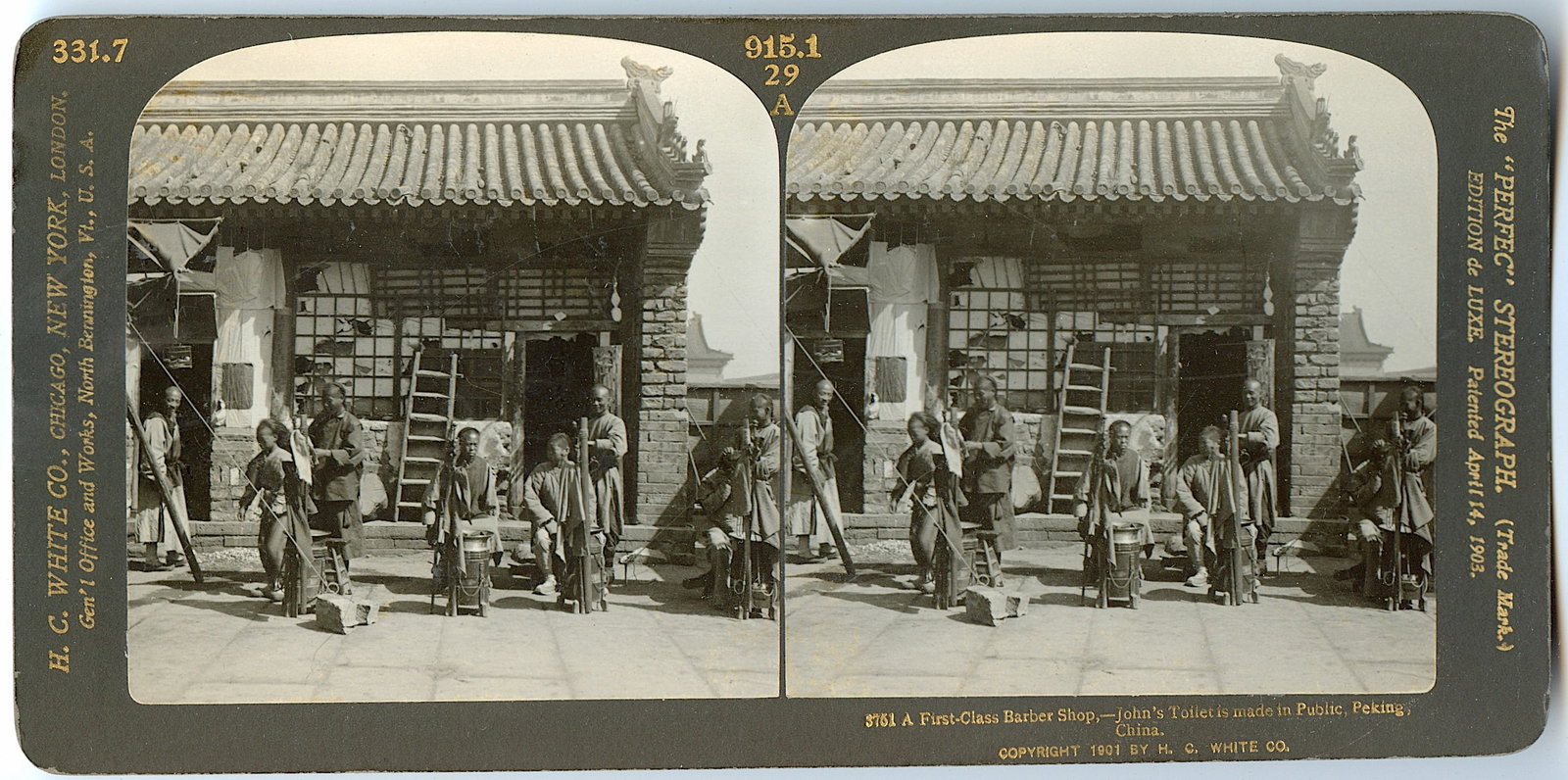 Antique Rare Real Photo Stereoview Peking, China: This stereoviews is original from the epoch . The stereoviews we are offering come mainly from collectors in the U.S.A. and constitute wonderful testimonies of past time that tend to be unique. They h