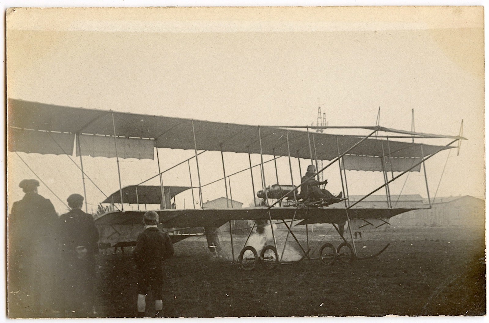 Antique Very Scarce Real Photo PC Pioneers Aviation: The dimensions of an antique postcard are Approx. 5.5"x 3.5" (small variances can occur).