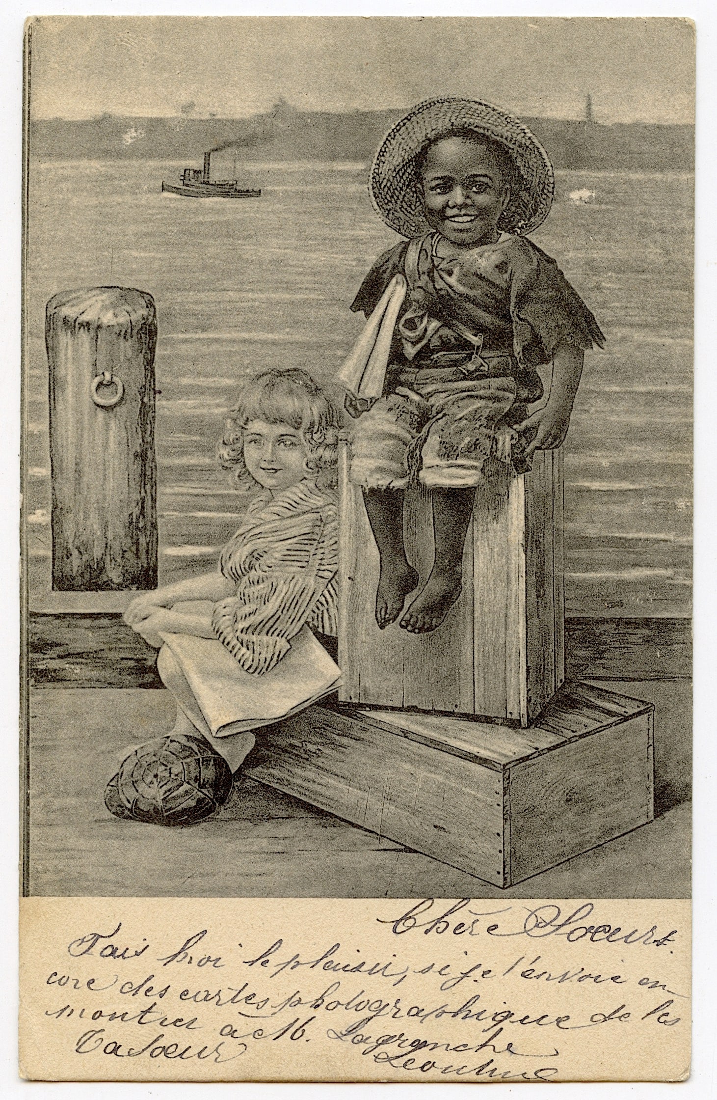 Antique Vintage Rare Postcard Illustration (1 of 2)