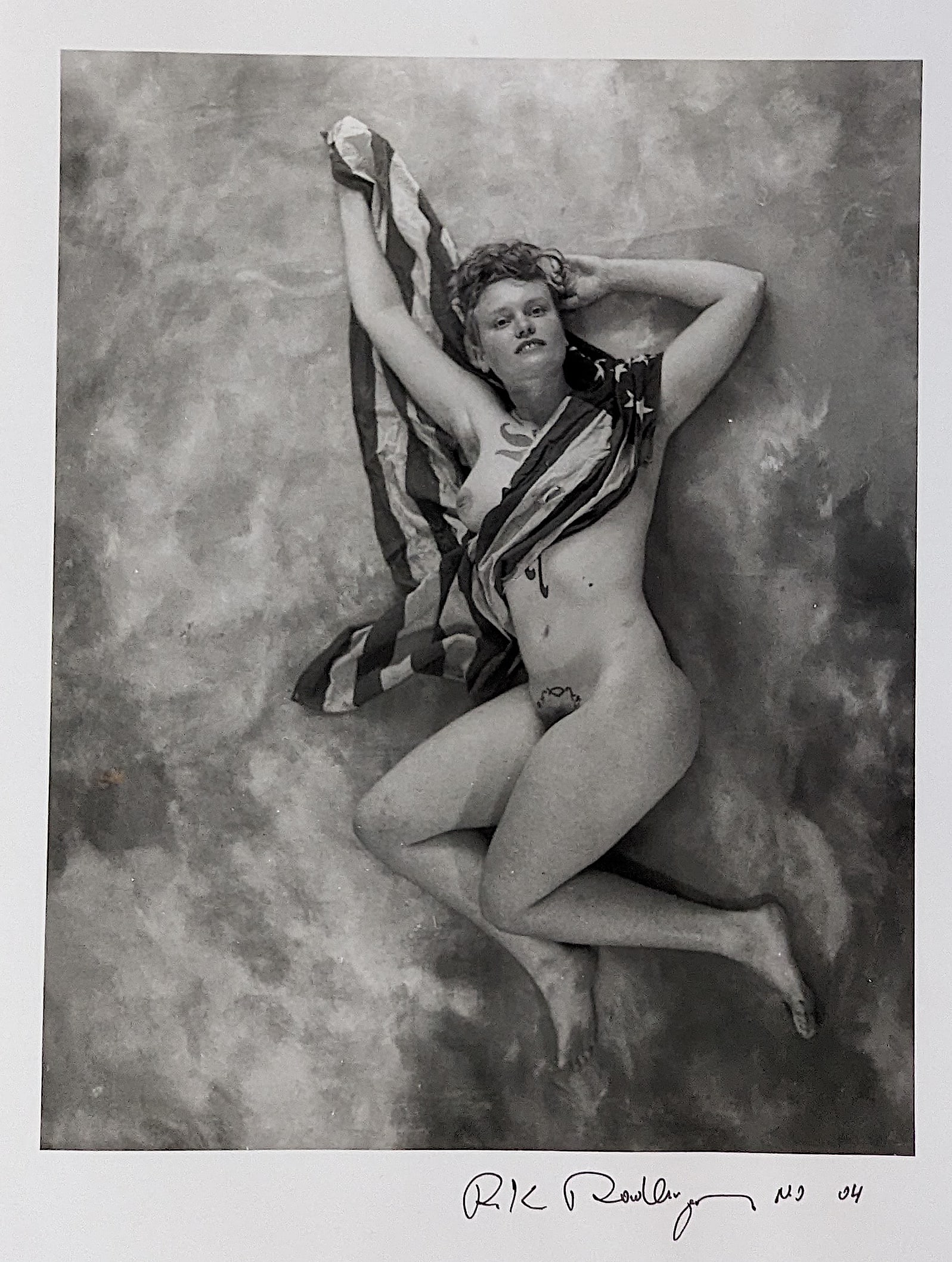 RUDOLF RADLINGER Signed Photograph Female Nude: This original silver gelatin was hand signed by the artist. The dimensions are 14" x 11" (sheet). ABOUT PIN-UP PHOTOS OF RUDOLF RADLINGER by ANDY ANTIPASS: "The super-high Romanticism of late-eighteen