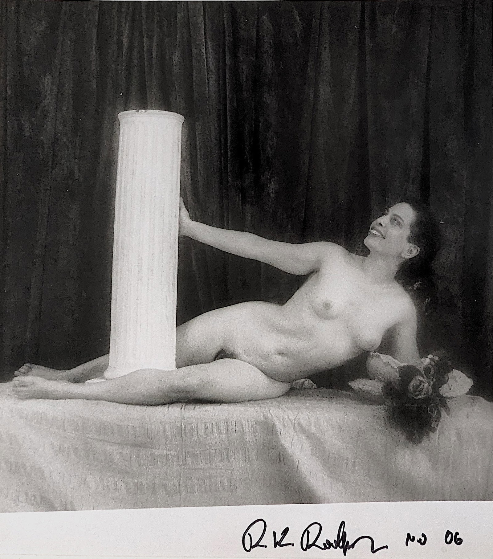 RUDOLF RADLINGER Signed Photograph Female Nude: This original silver gelatin was hand signed by the artist. The dimensions are 14" x 11" (sheet). ABOUT PIN-UP PHOTOS OF RUDOLF RADLINGER by ANDY ANTIPASS: "The super-high Romanticism of late-eighteen