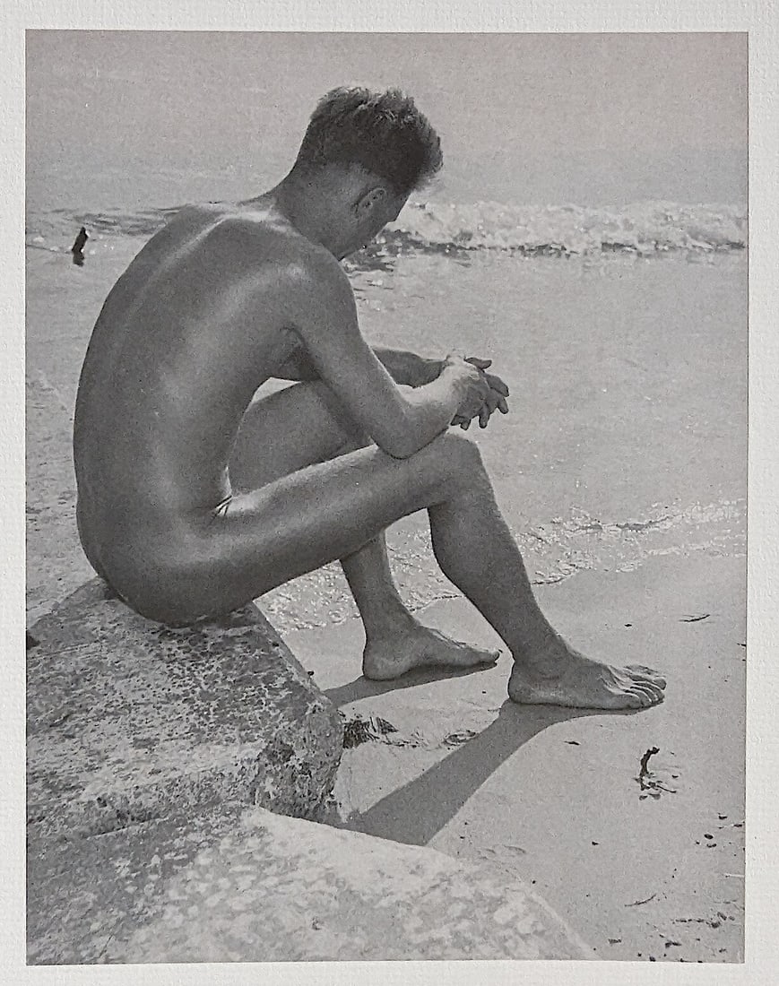 Gerhard Vetter (1918-1971) Litho Nude Male, 1970s: Provenance: From a collector in Cincinnati, U.S.. Photo lithograph printed in 1970s in Germany. The dimensions are Approx. 9.5" x 7". This lot is located in Boca Raton, Fl and its shipment will be mad