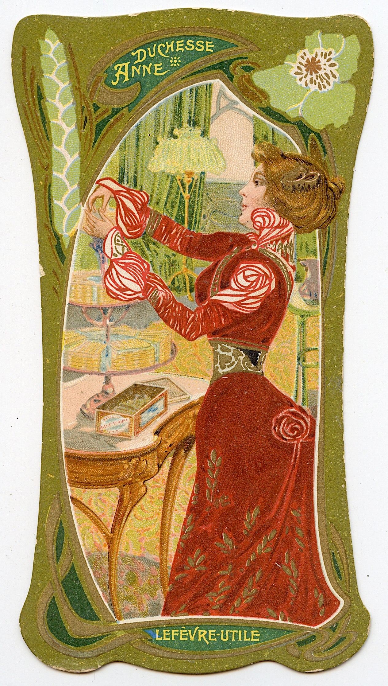 Antique Fine Scarce French Ephemera Art Nouveau: Lefevre - Utile. This ephemera is from the estate of deceased serious collector. This lot is located in Boca Raton, Fl and its shipment will be made directly by Artelisted. Shipping insurance is the r
