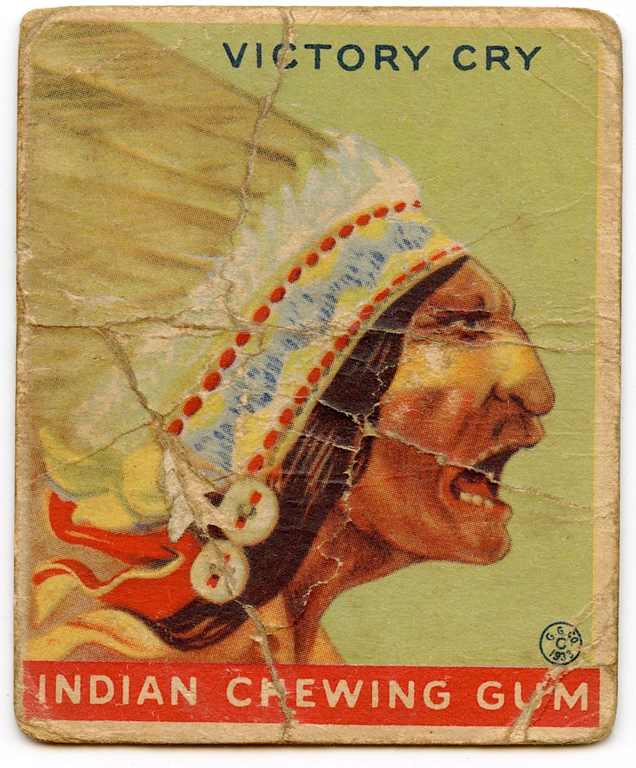 1933 Goudey Indian Gum No. 88: Victory Cry. We have included many images to show it's actual condition. This lot is located in Boca Raton, Fl and its shipment will be made directly by Artelisted. Shipping insurance is the responsib