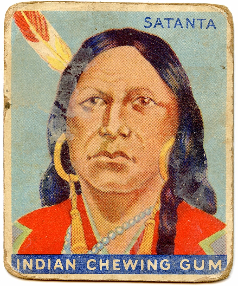 1933 Goudey Indian Gum No. 45: Satanta. We have included many images to show it's actual condition. This lot is located in Boca Raton, Fl and its shipment will be made directly by Artelisted. Shipping insurance is the responsibilit
